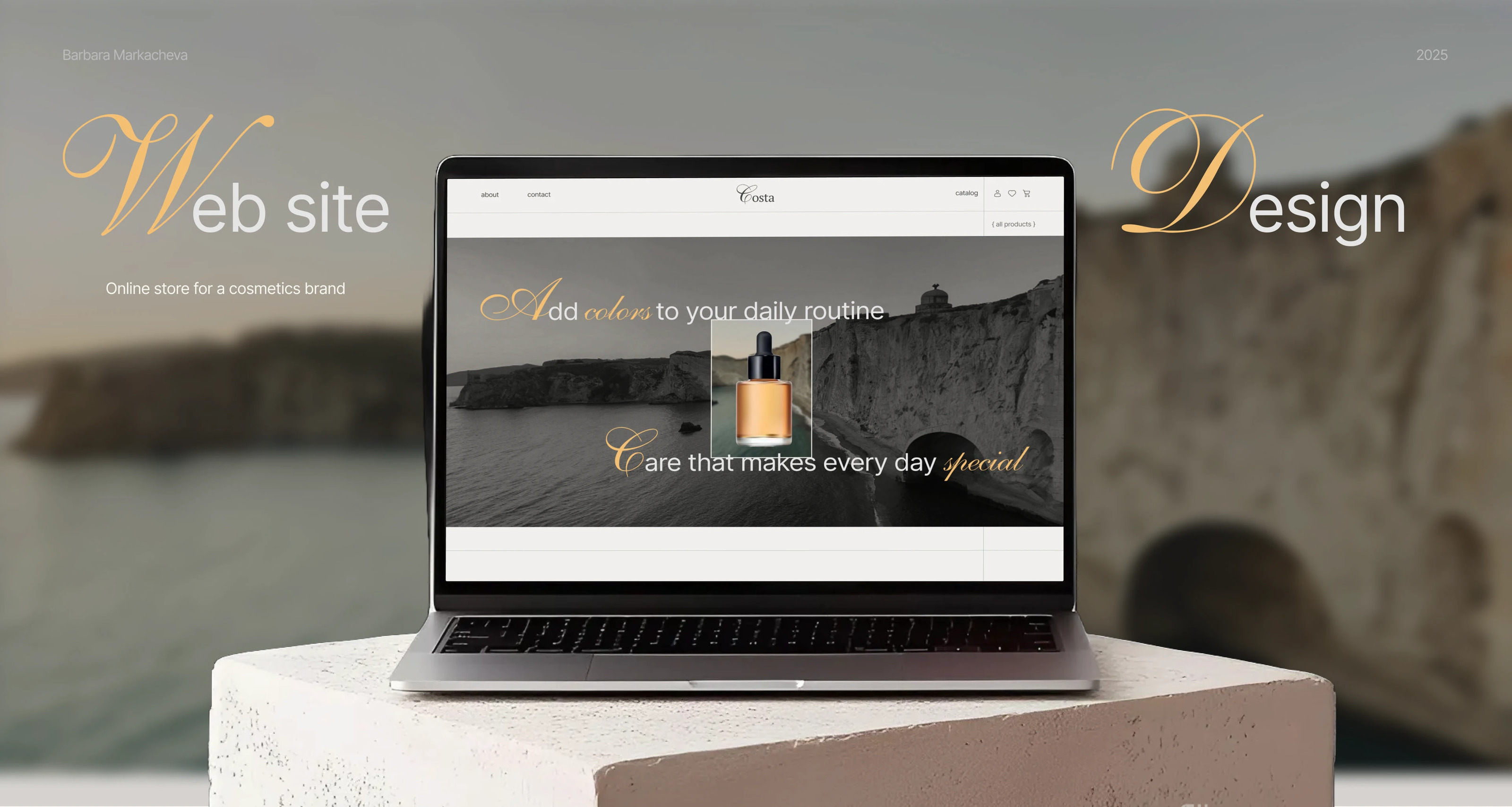 Costa | Web-site for a cosmetics brand — Изображение №1 — Интерфейсы на Dprofile