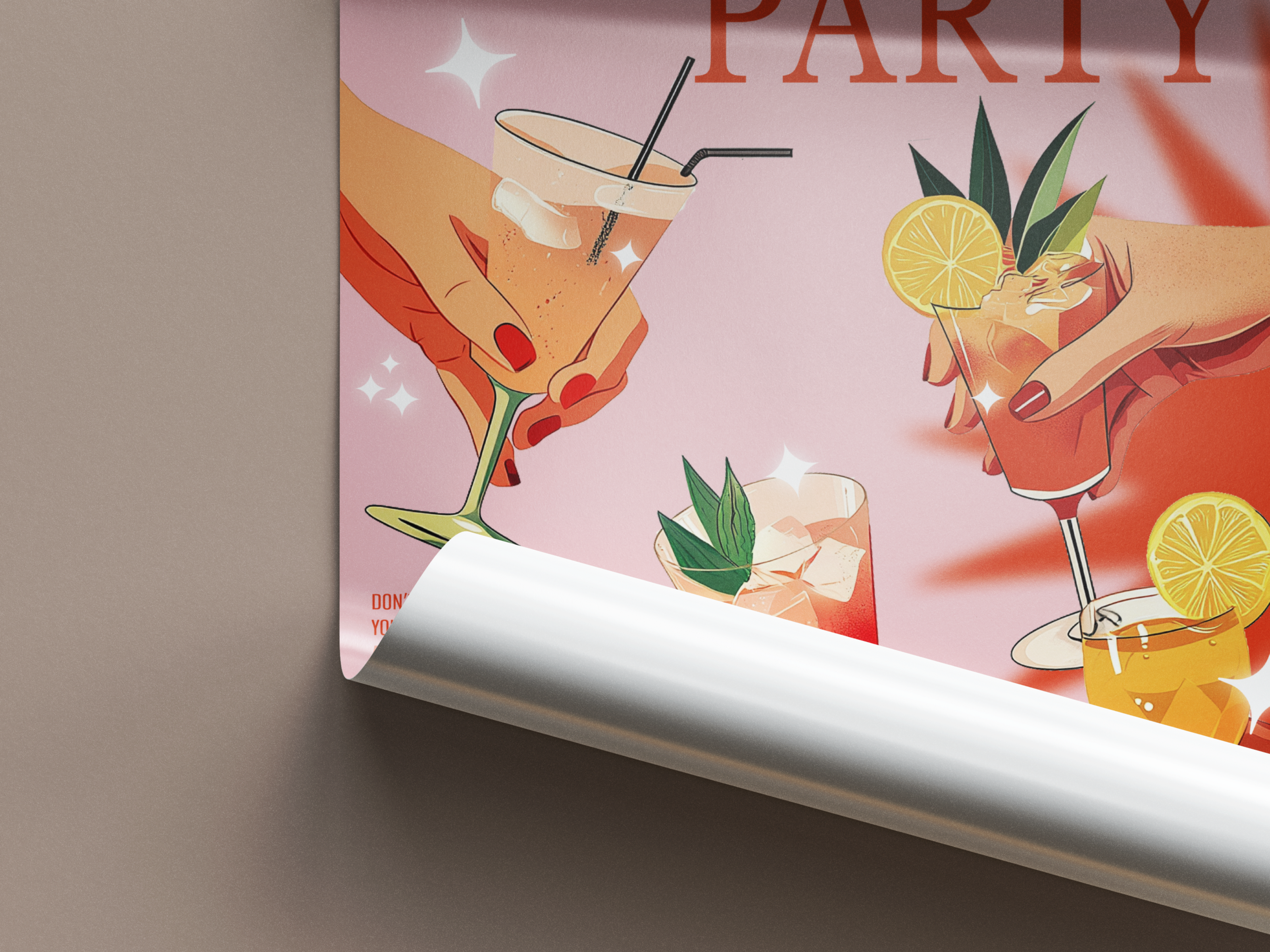 COCKTAIL PARTY | дизайн плаката и билетов — Изображение №6 — Графика на Dprofile