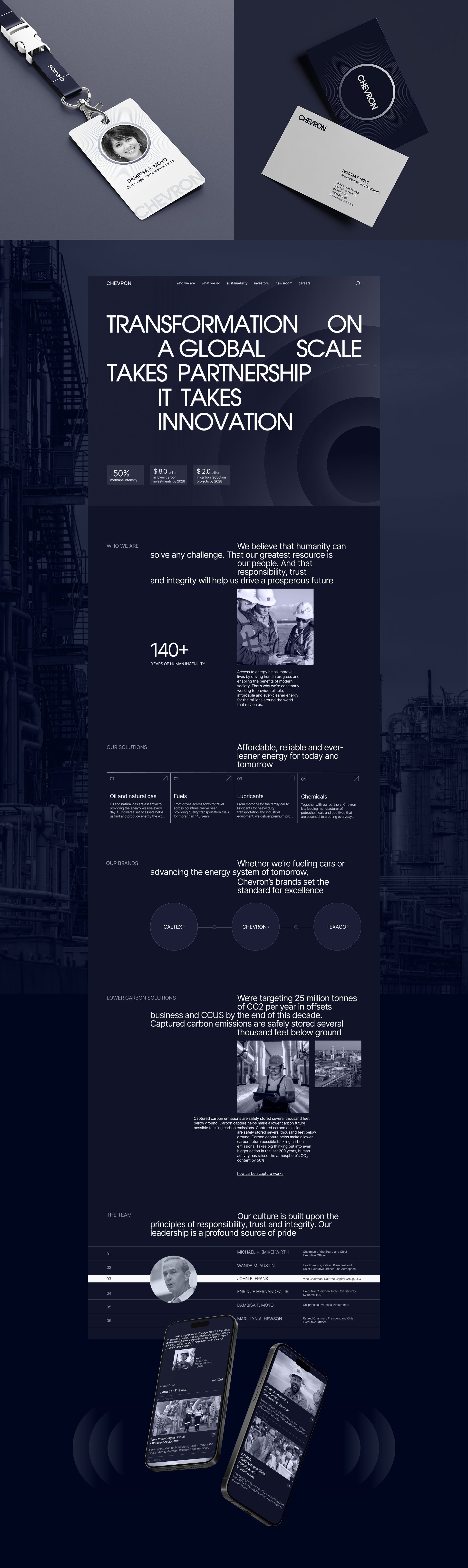 CHEVRON | Corporate website — Изображение №2 — Интерфейсы, Брендинг на Dprofile