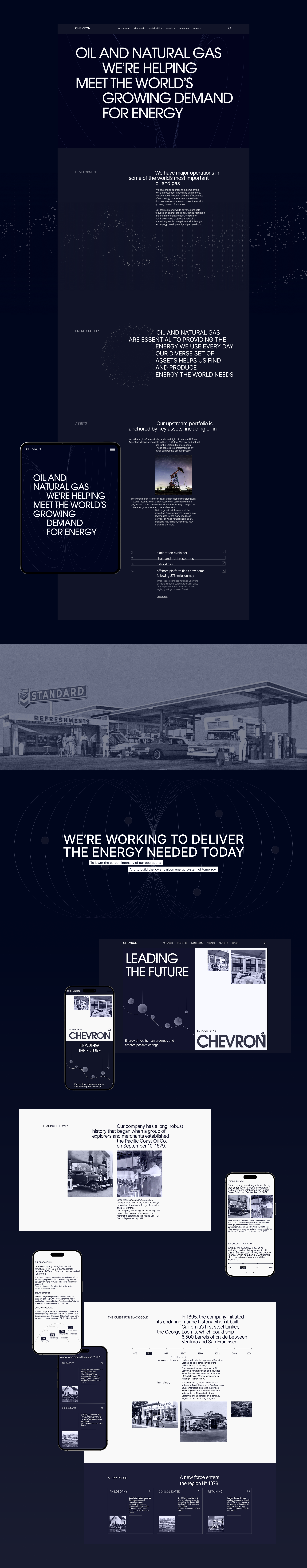 CHEVRON | Corporate website — Изображение №4 — Интерфейсы, Брендинг на Dprofile