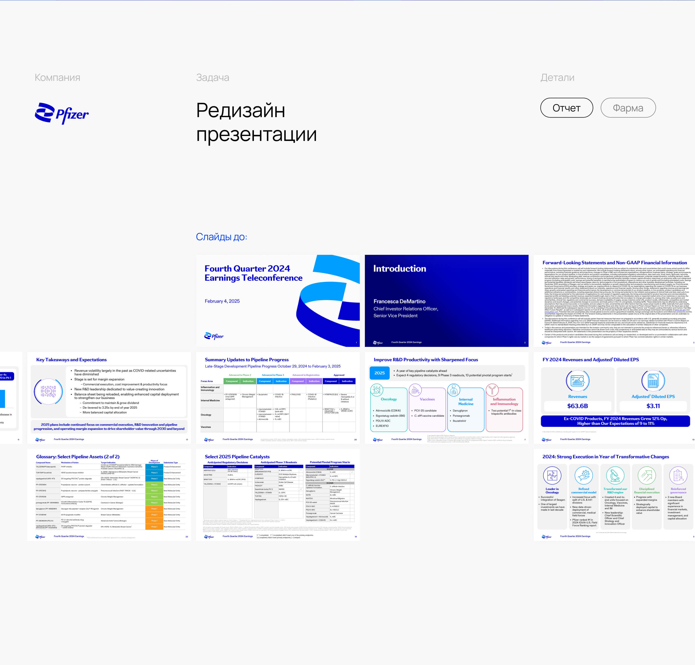 Pfizer | Q4 2024 Report — Изображение №2 — Графика, Маркетинг на Dprofile