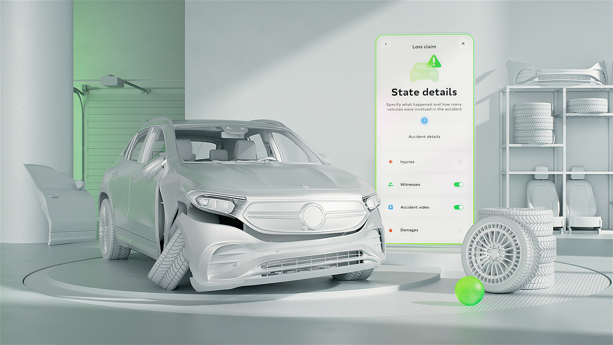 Sber Insurance. Mobile Application — Изображение №6 — 3D, Анимация на Dprofile