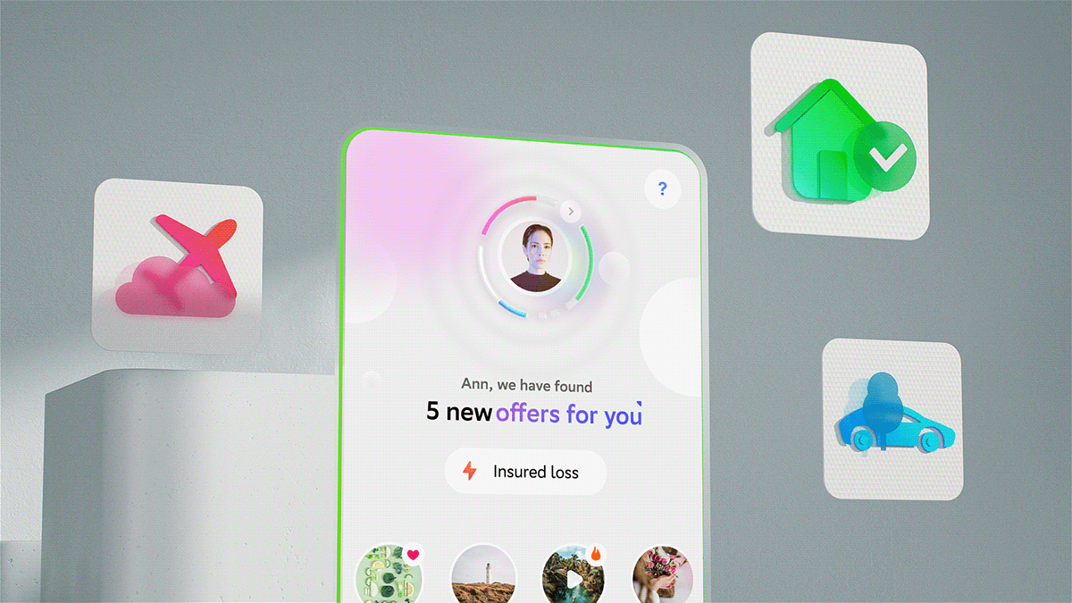 Sber Insurance. Mobile Application — Изображение №10 — 3D, Анимация на Dprofile