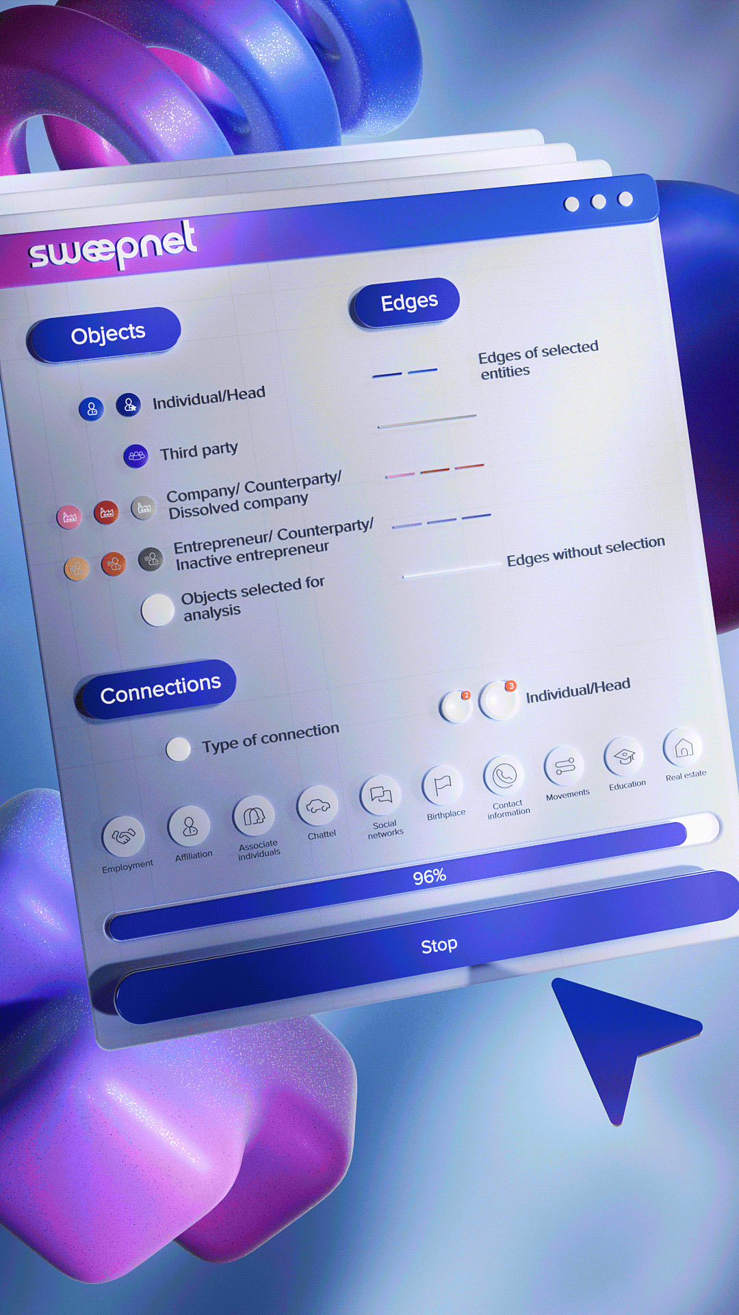 Sweepnet. Interfaces — Изображение №10 — 3D, Анимация на Dprofile