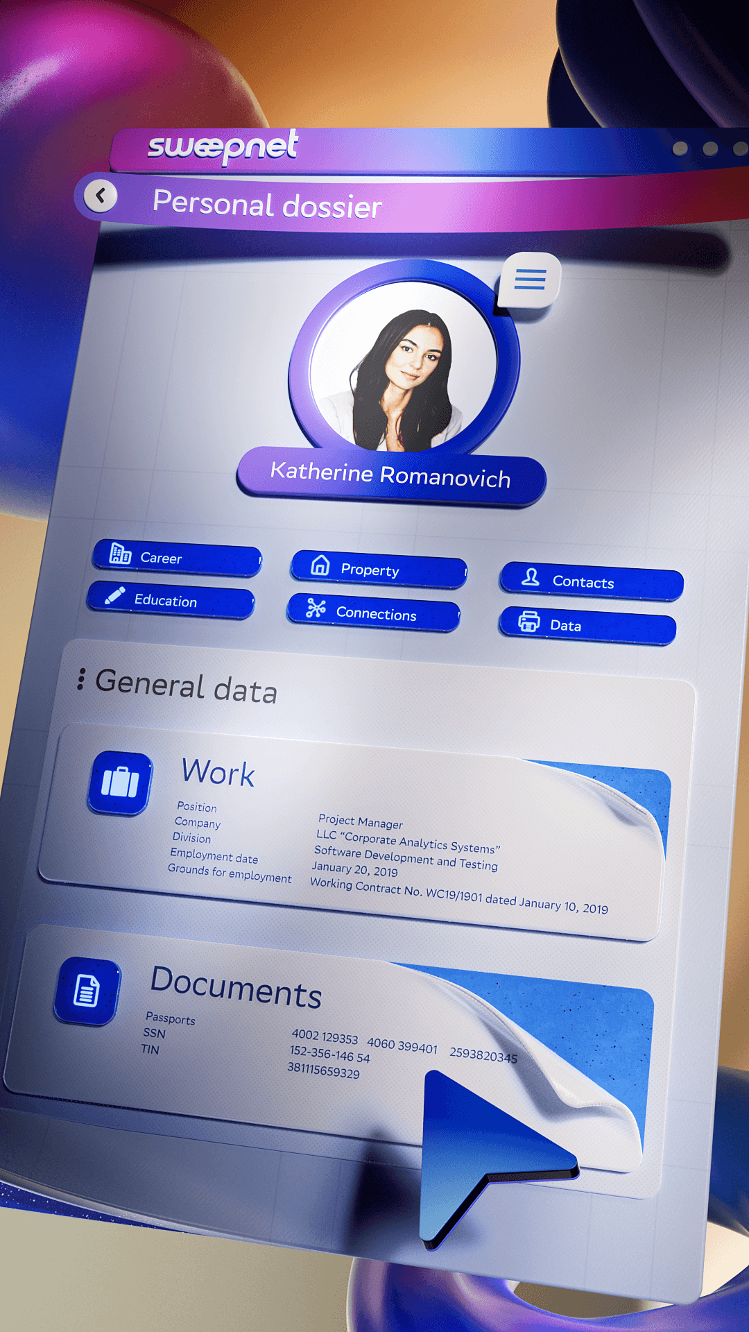 Sweepnet. Interfaces — Изображение №4 — 3D, Анимация на Dprofile