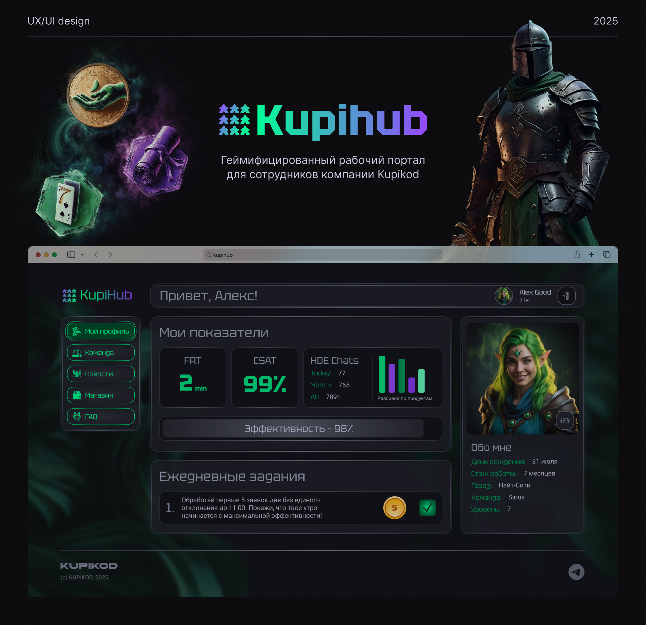 UX/UI-дизайн портала — Изображение №1 — Интерфейсы на Dprofile