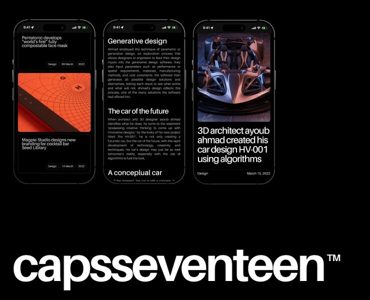 CAPSSEVENTEEN™ — Интерфейсы, Брендинг на Dprofile