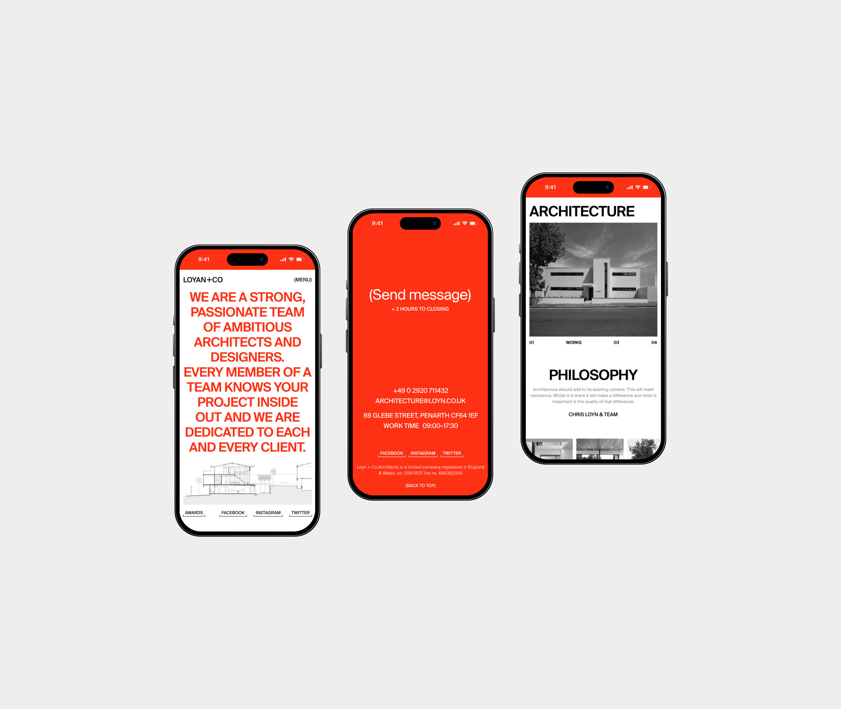Loyn + Co Architects — Изображение №3 — Интерфейсы, Брендинг на Dprofile