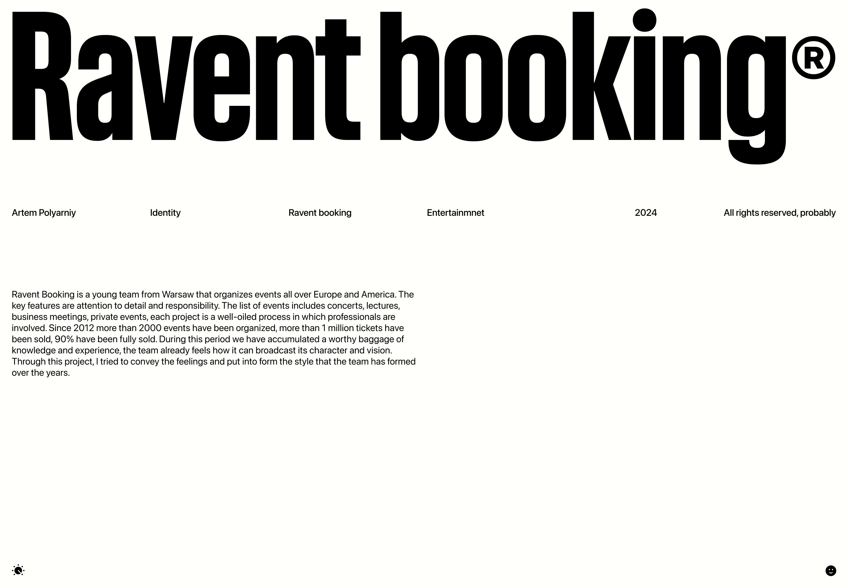 Ravent booking identity — Изображение №1 — Брендинг на Dprofile