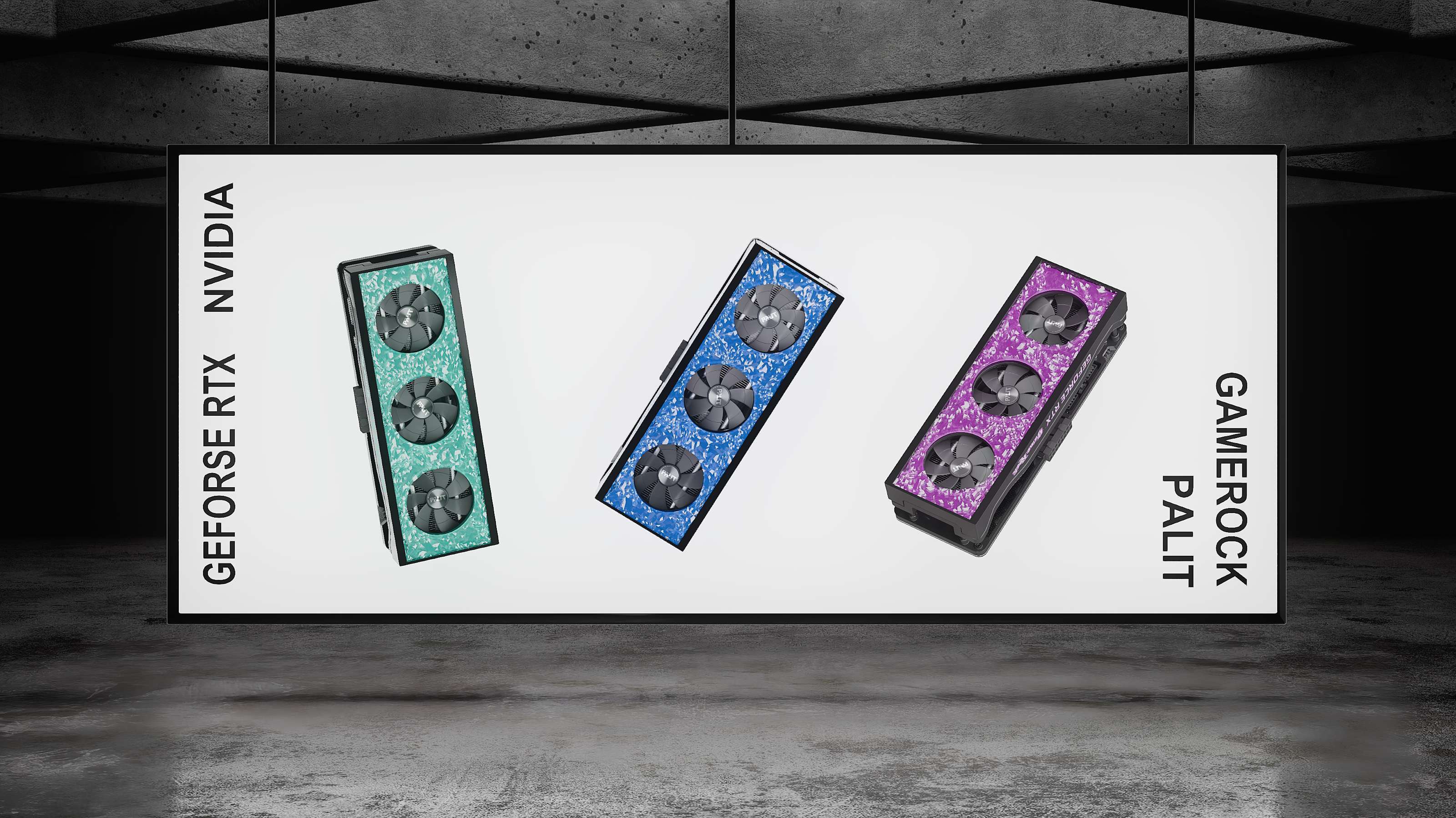 Palit GameRock Graphics Card | 3D Motion Design — Изображение №1 — 3D, Анимация на Dprofile