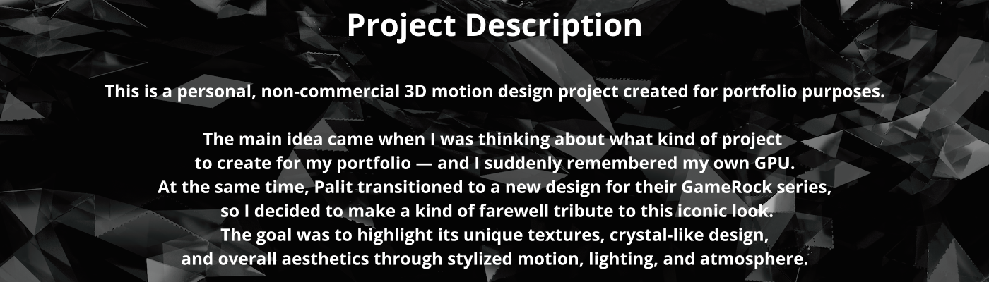 Palit GameRock Graphics Card | 3D Motion Design — Изображение №2 — 3D, Анимация на Dprofile