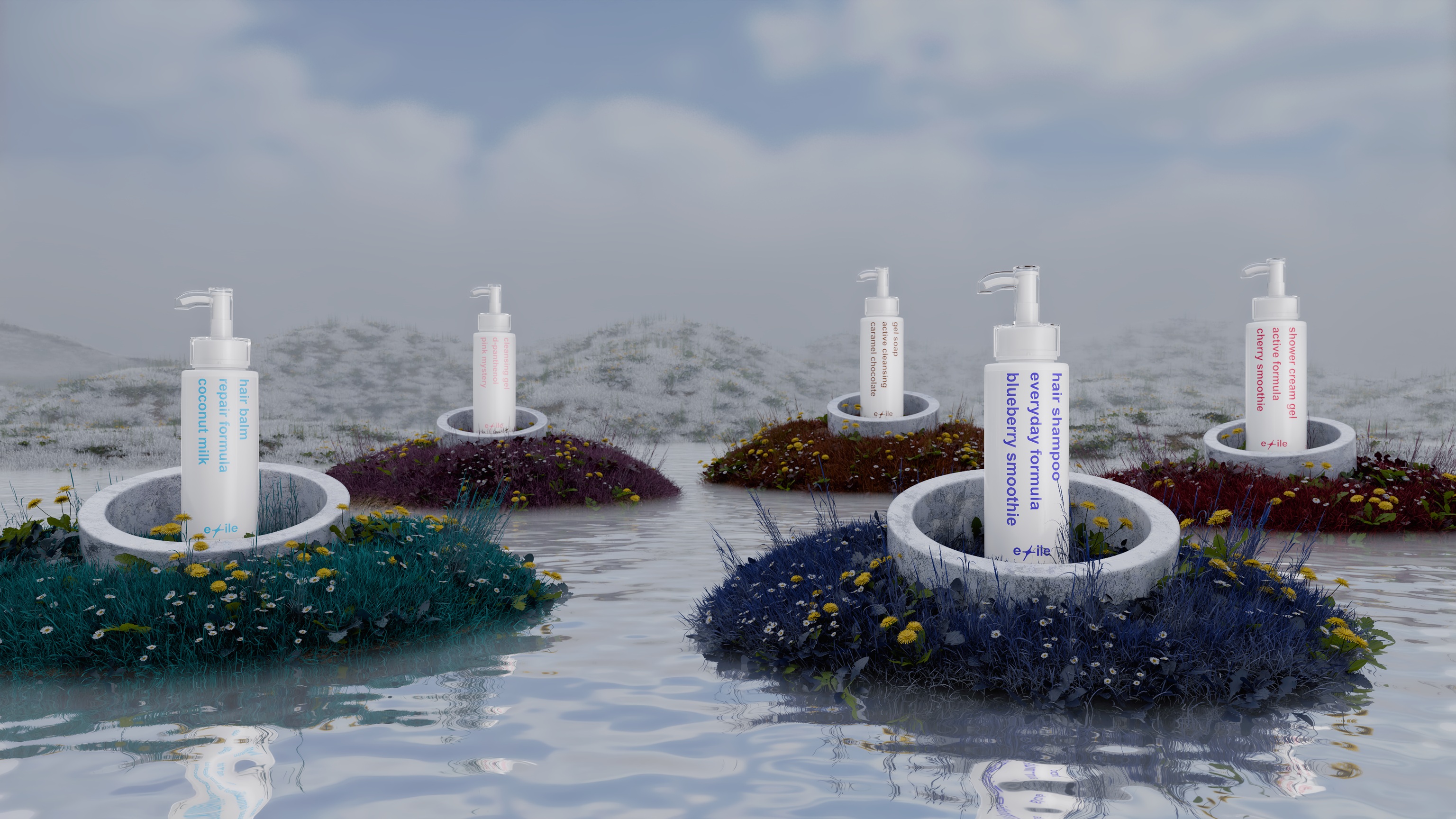 Exile Cosmetics | 3D Motion Design | некоммерческий проект — Изображение №1 — 3D, Анимация на Dprofile