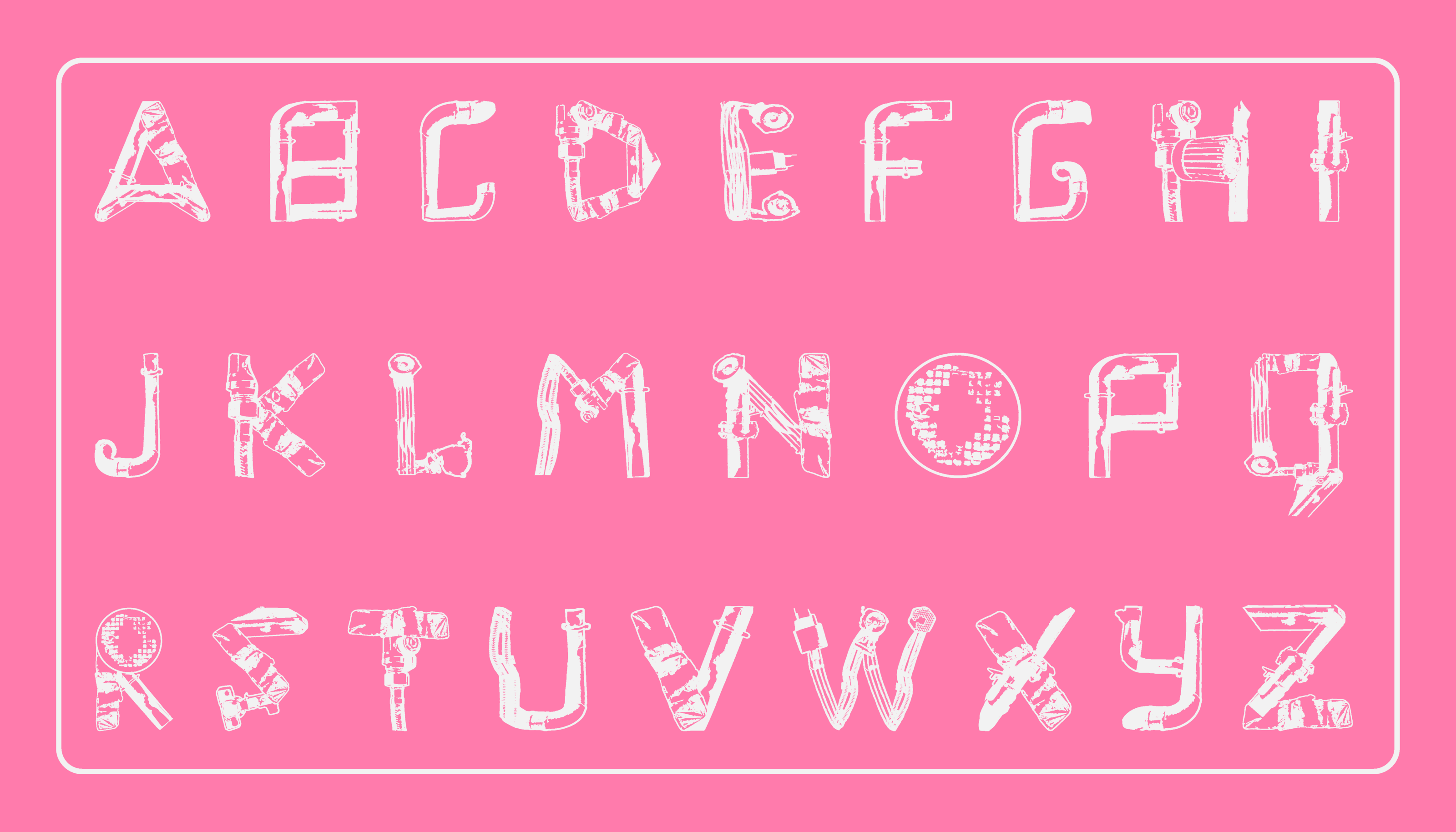 JUNKY - EXPERIMENTAL FREE FONT — Изображение №4 — Графика на Dprofile
