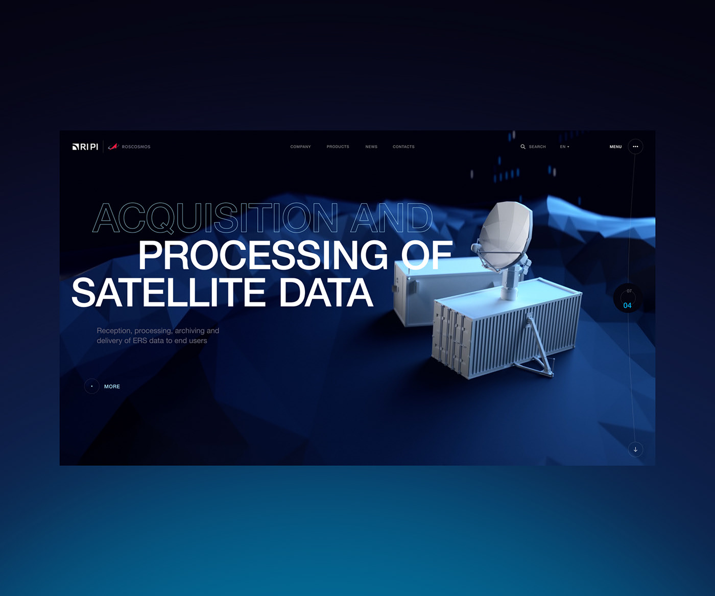 Roscosmos.RIPI / web — Изображение №5 — Интерфейсы, 3D на Dprofile