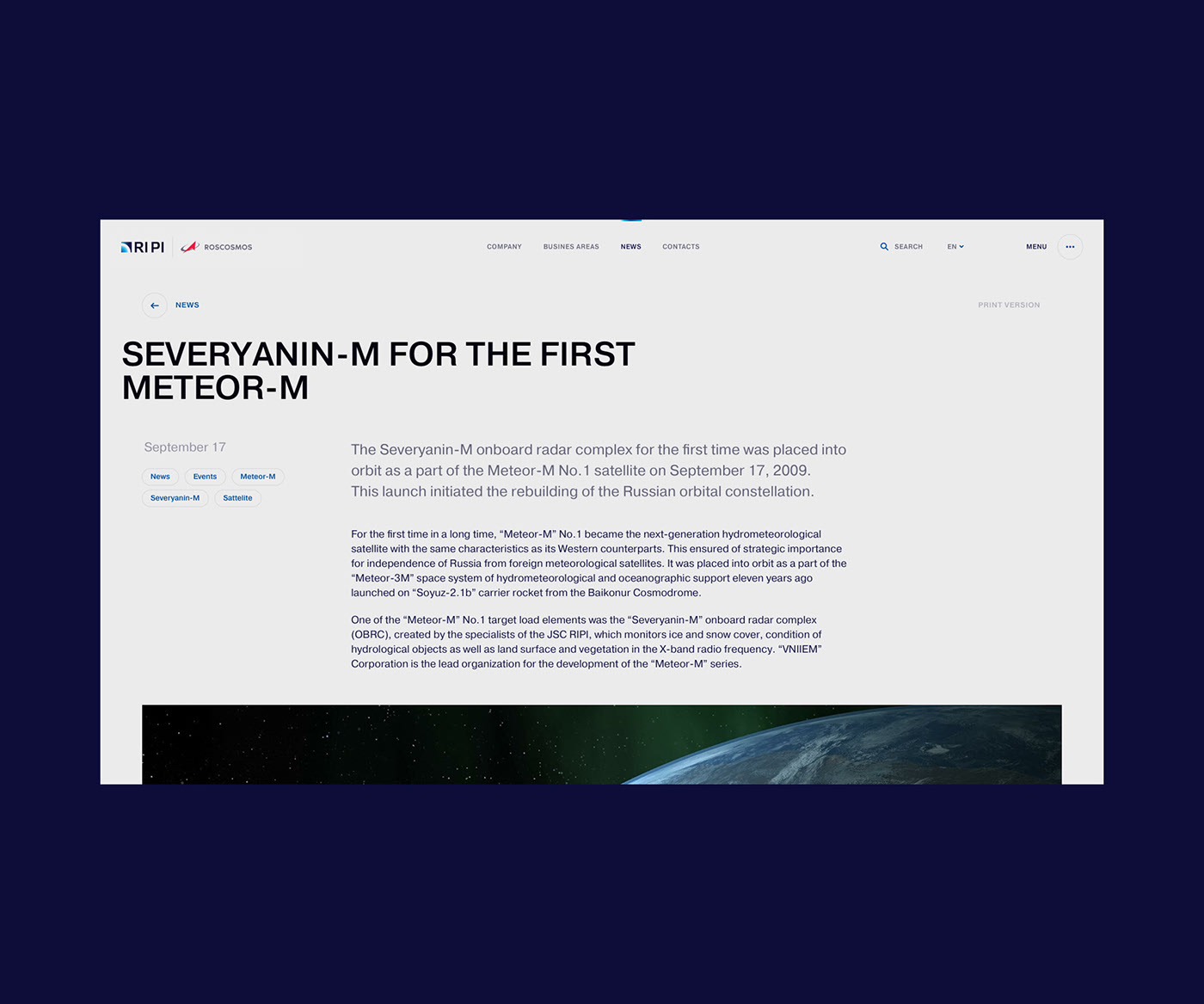 Roscosmos.RIPI / web — Изображение №26 — Интерфейсы, 3D на Dprofile