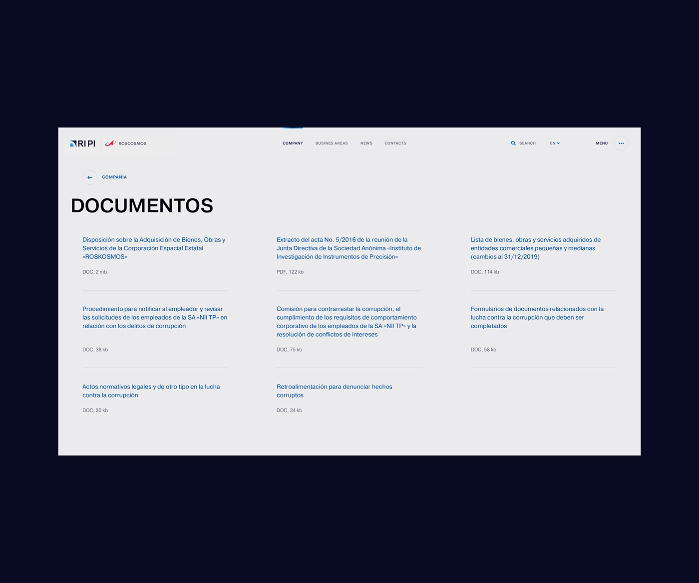 Roscosmos.RIPI / web — Изображение №12 — Интерфейсы, 3D на Dprofile