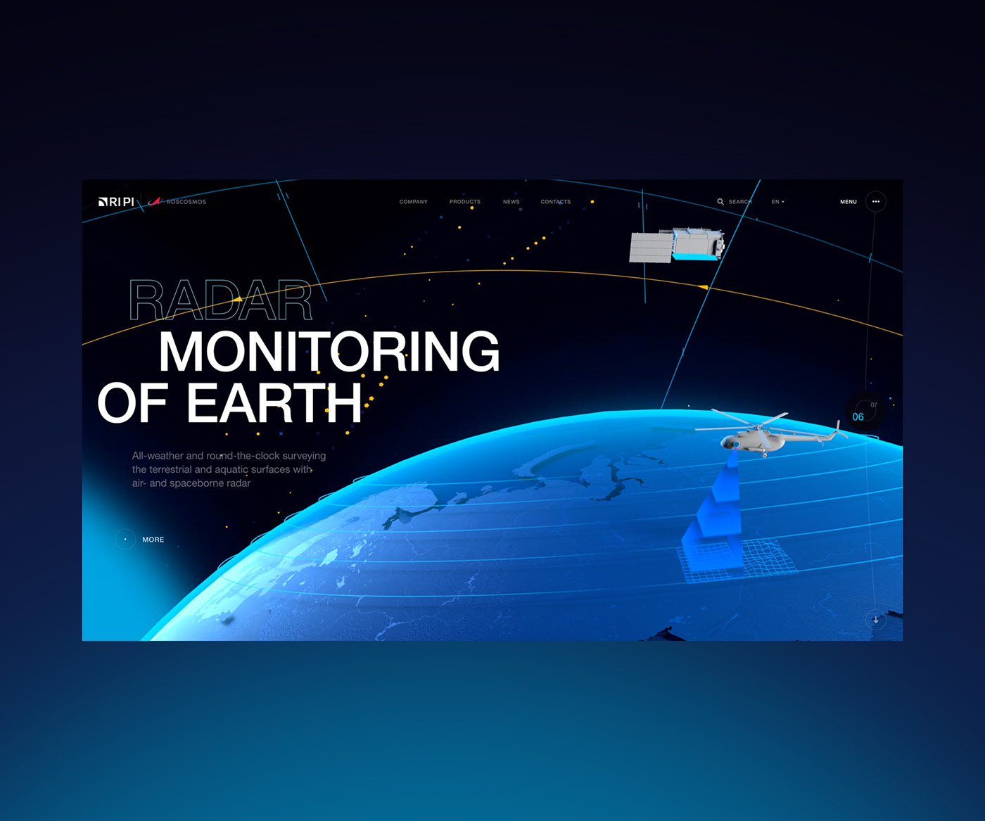 Roscosmos.RIPI / web — Изображение №7 — Интерфейсы, 3D на Dprofile