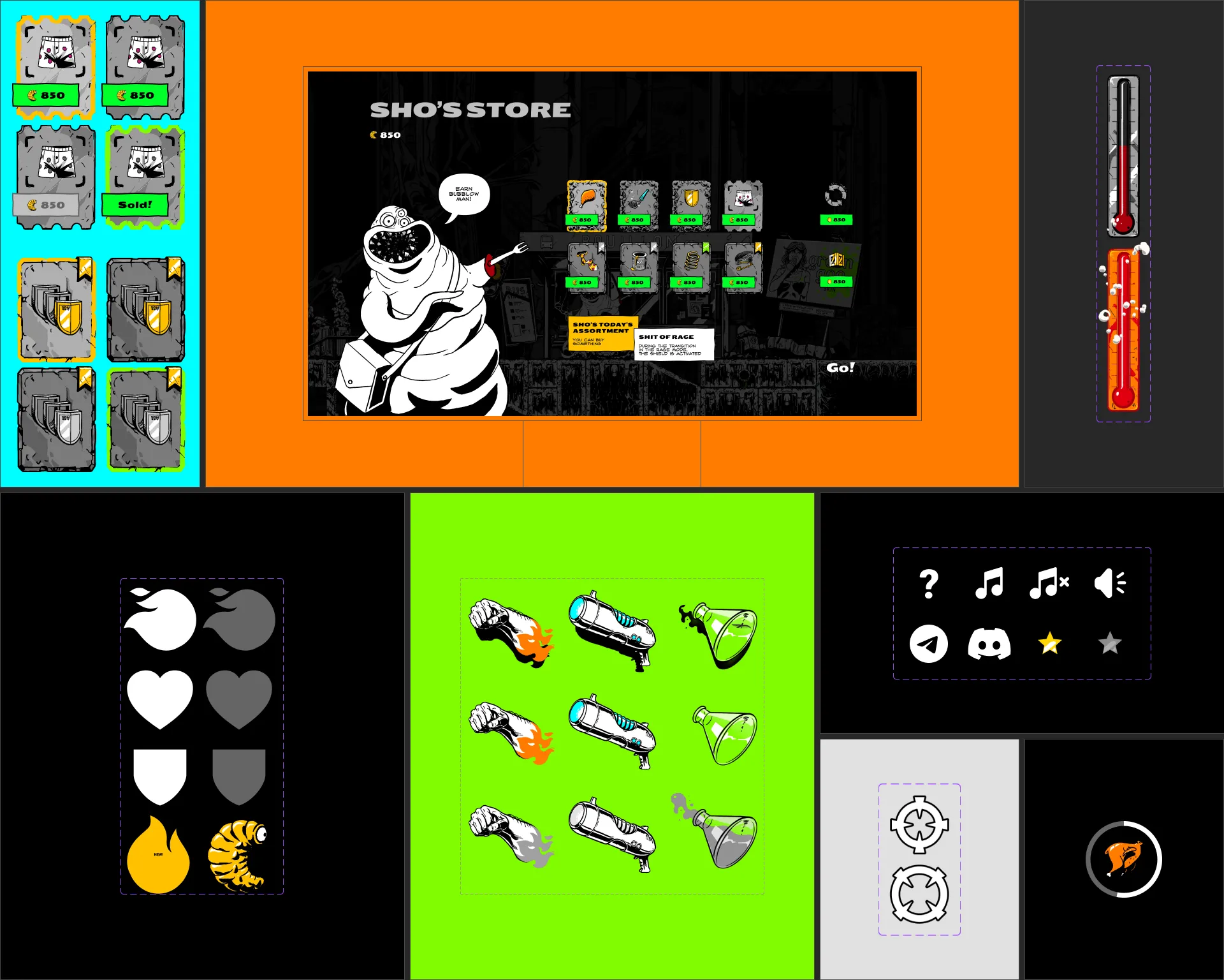 Gennady / 2D-платформер — Изображение №13 — Интерфейсы, Иллюстрация на Dprofile