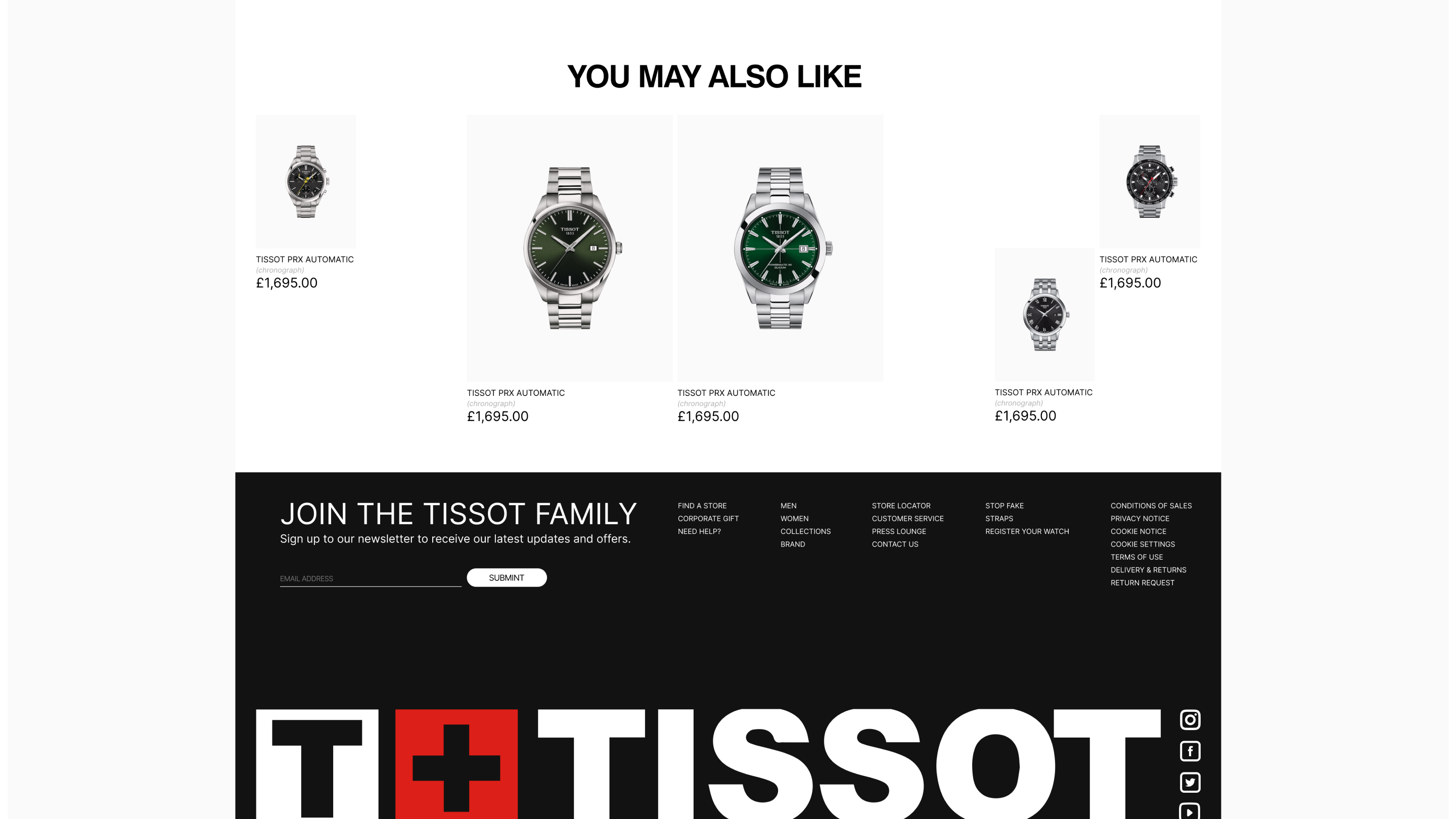 Redesign of the Swiss watch website "Tissot" — Изображение №11 — Интерфейсы на Dprofile