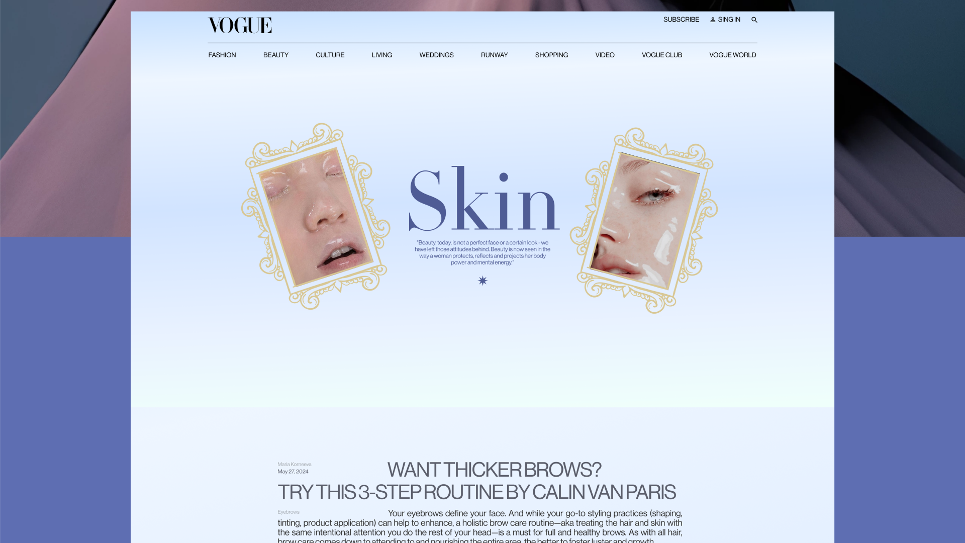 Redesign of the VOGUE news website — Изображение №19 — Интерфейсы на Dprofile