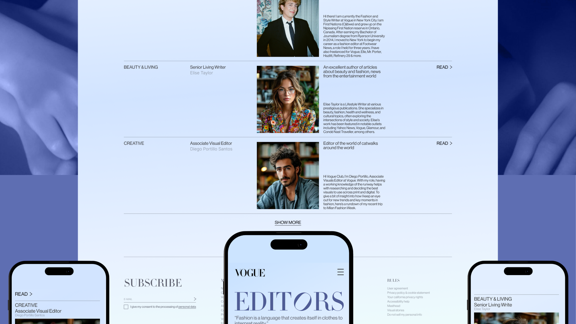 Redesign of the VOGUE news website — Изображение №34 — Интерфейсы на Dprofile