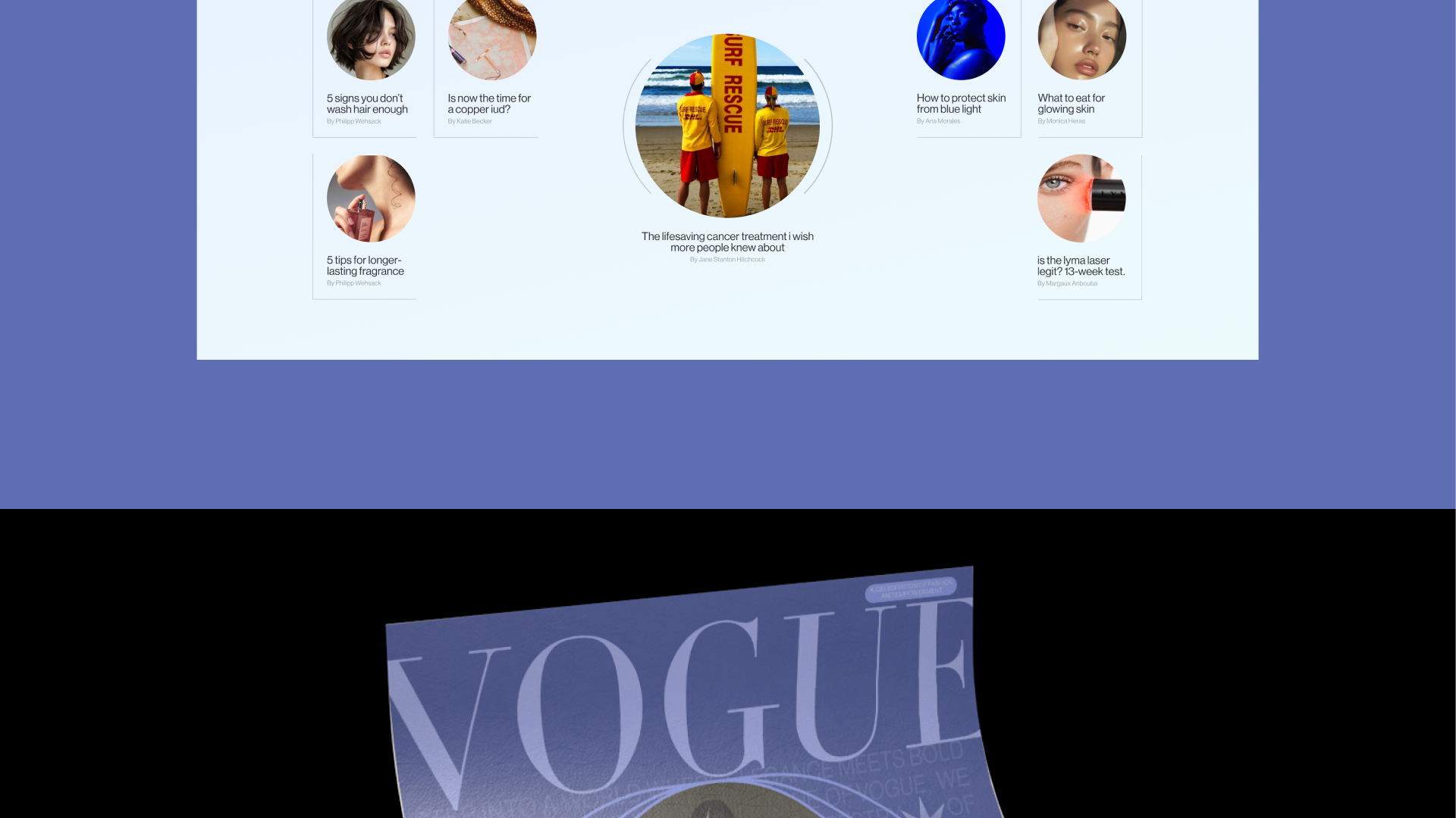 Redesign of the VOGUE news website — Изображение №10 — Интерфейсы на Dprofile