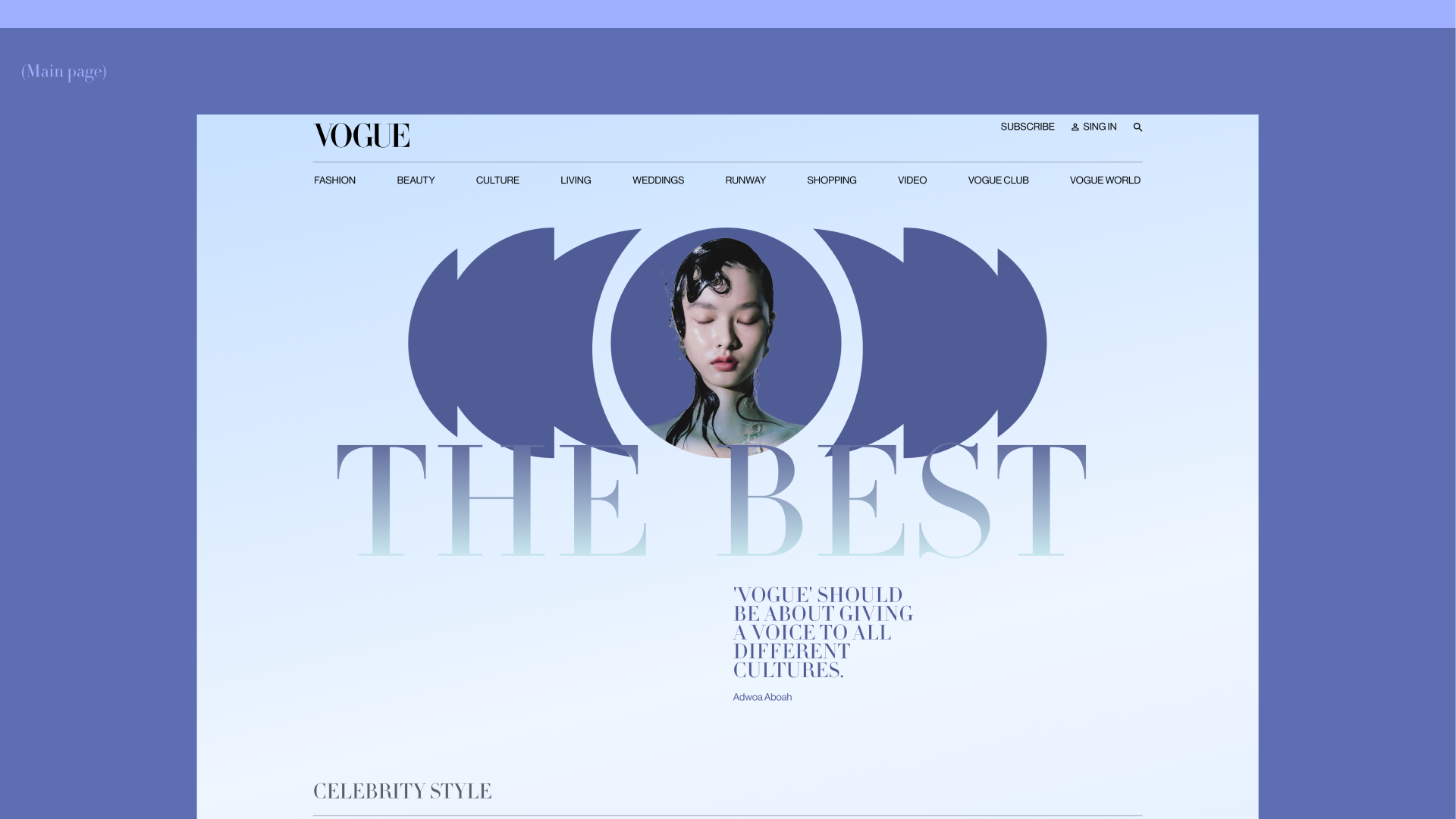 Redesign of the VOGUE news website — Изображение №4 — Интерфейсы на Dprofile