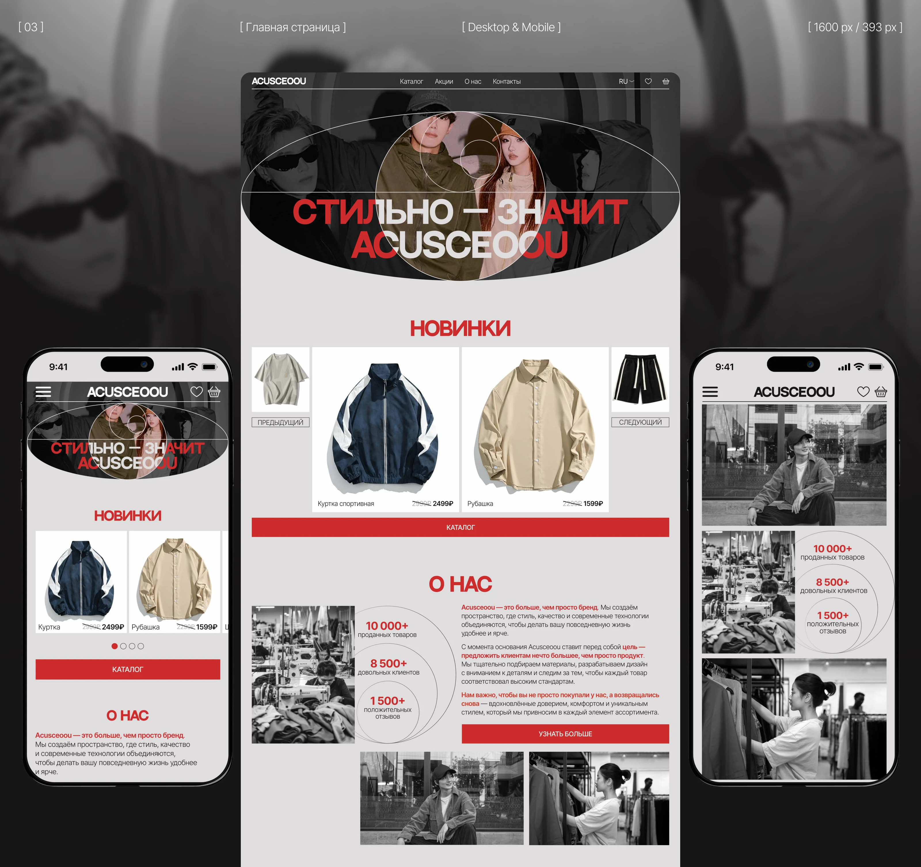 ACUSCEOOU | website concept | e-commerce — Изображение №5 — Интерфейсы, Брендинг на Dprofile