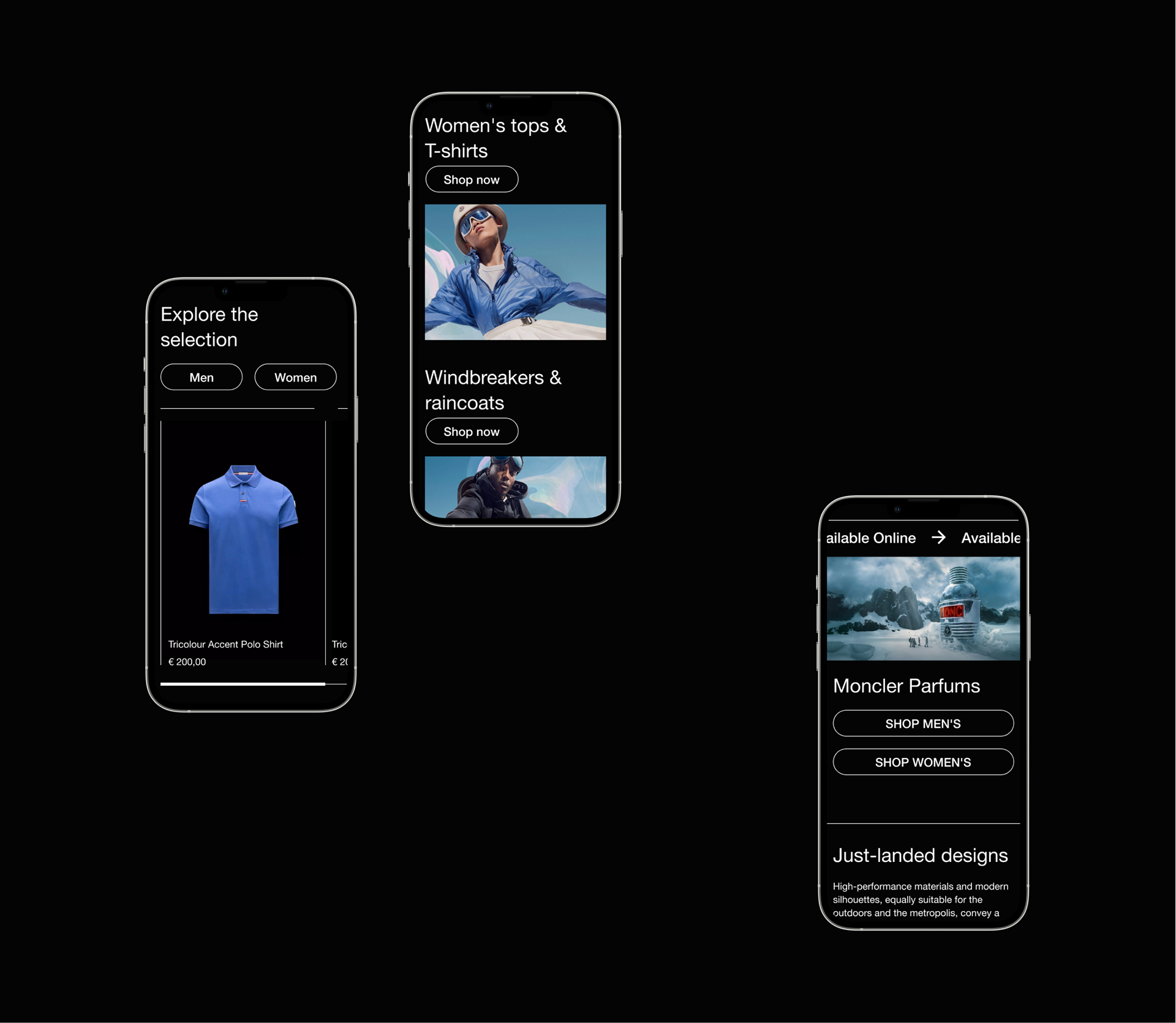 MONCLER — E-commerce redesign — Изображение №3 — Интерфейсы, Графика на Dprofile