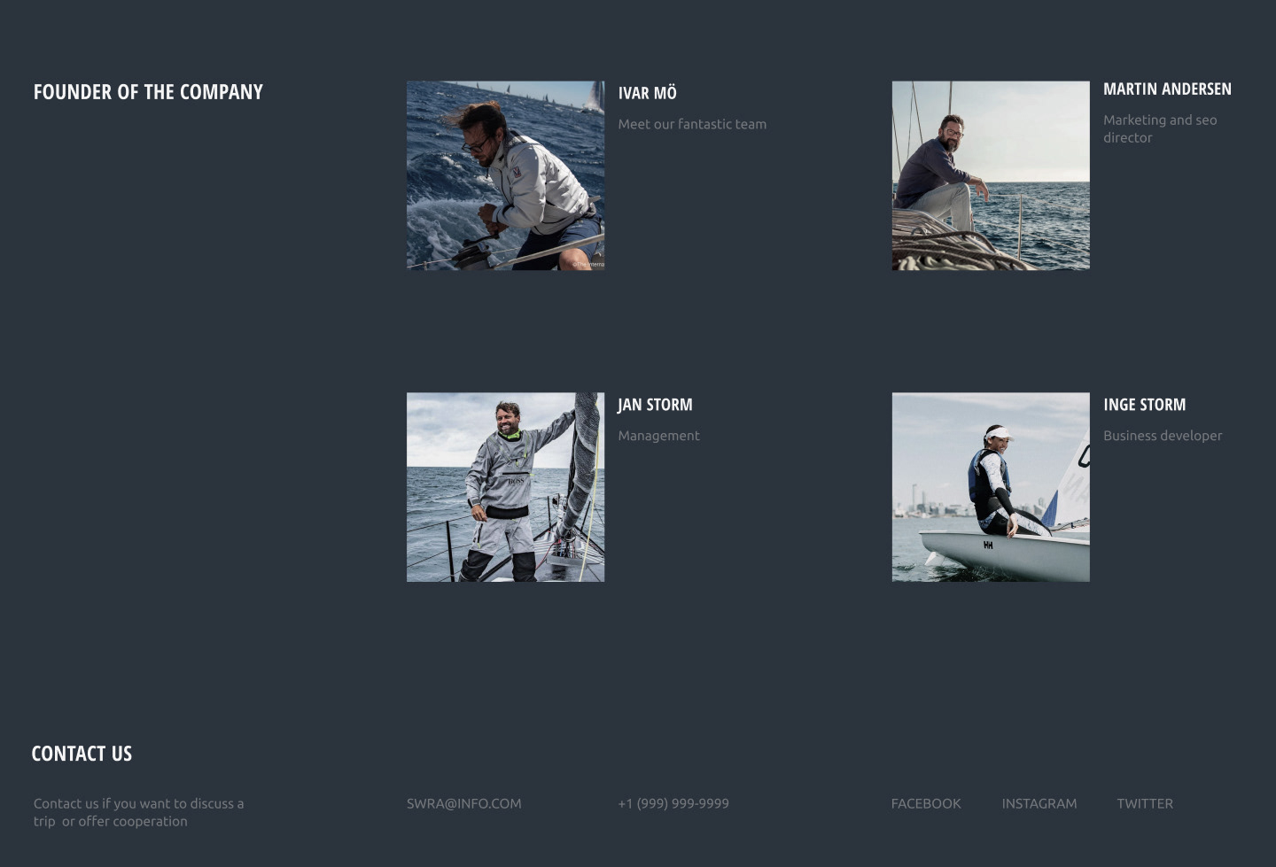 Landing page - yacht-club DWRA Tilda — Изображение №5 — Интерфейсы, Анимация на Dprofile