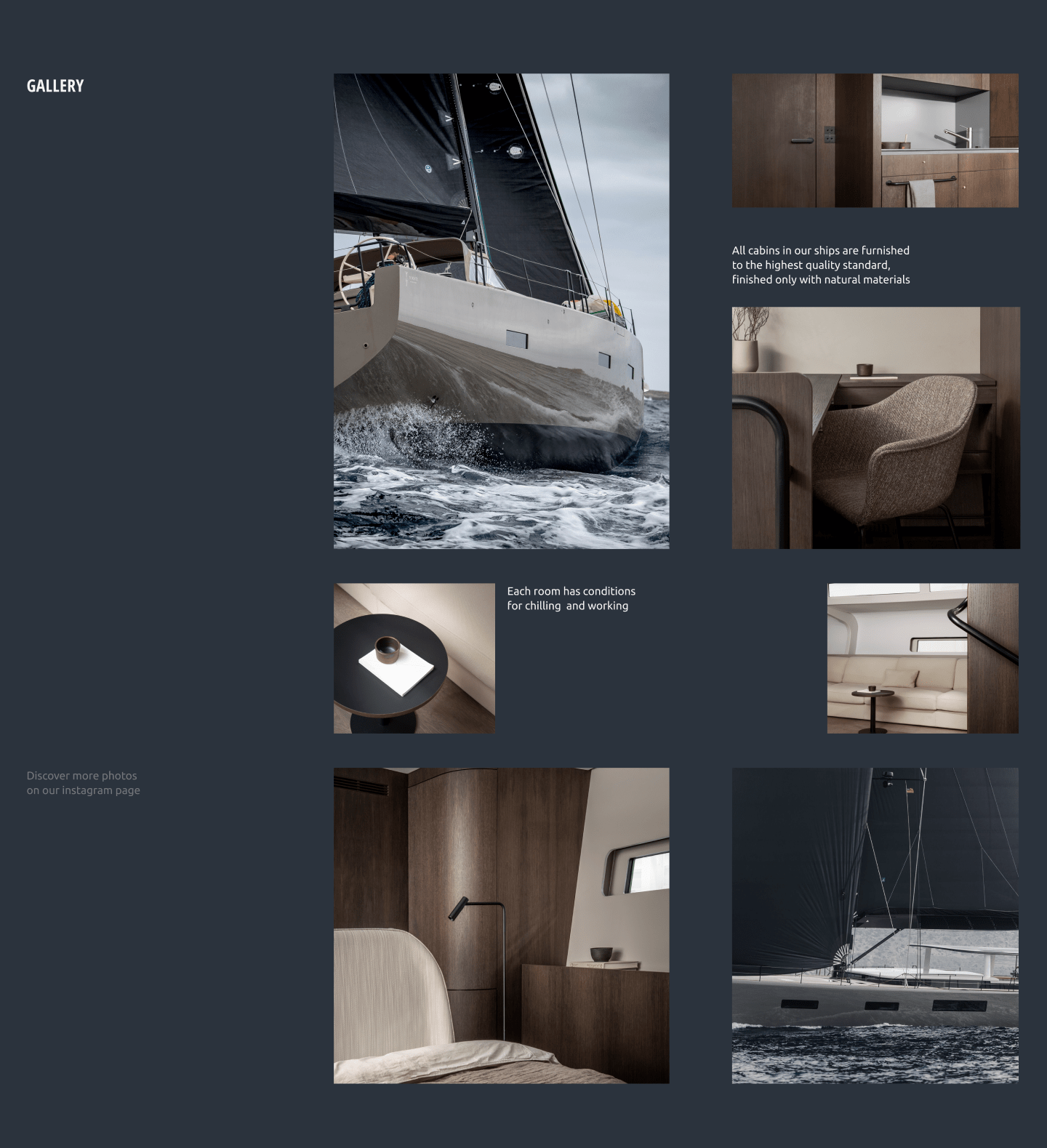 Landing page - yacht-club DWRA Tilda — Изображение №3 — Интерфейсы, Анимация на Dprofile