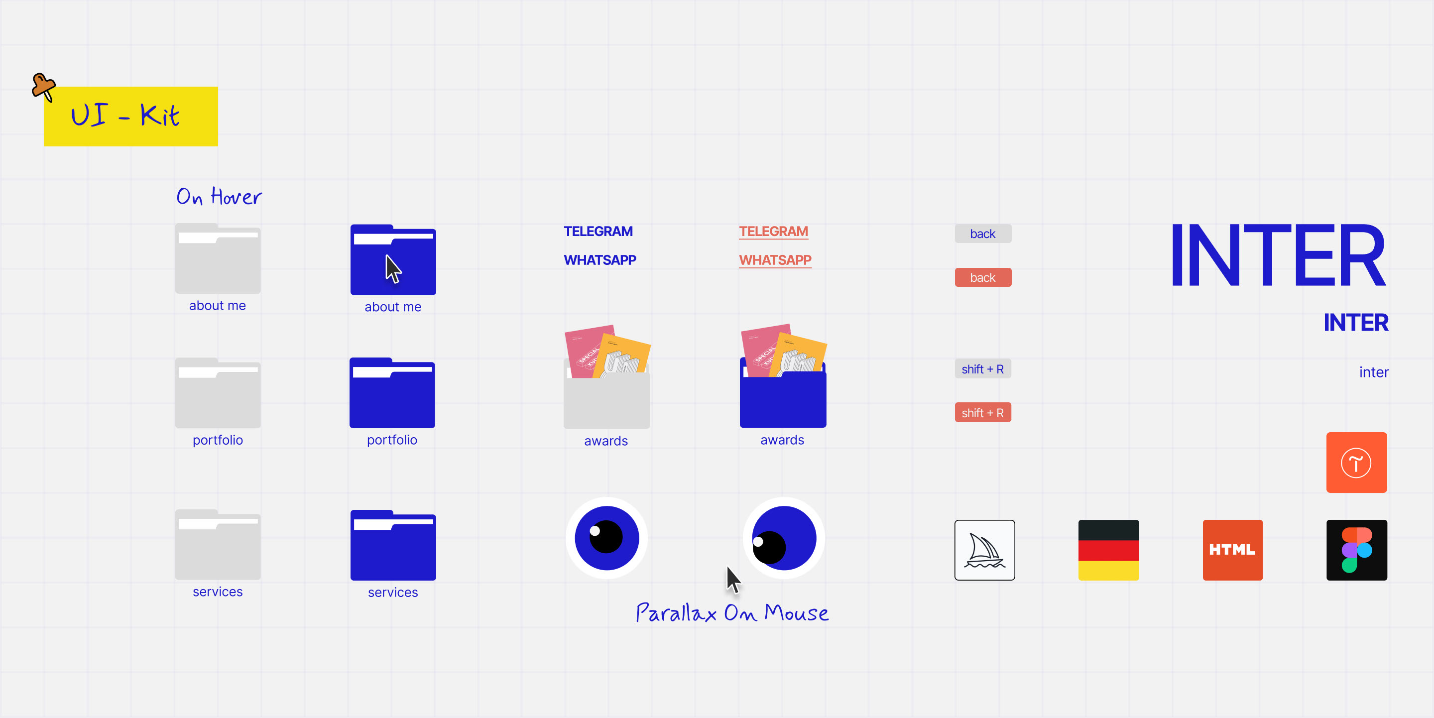 Portfolio by Olesia Linich — Изображение №3 — Интерфейсы, Анимация на Dprofile