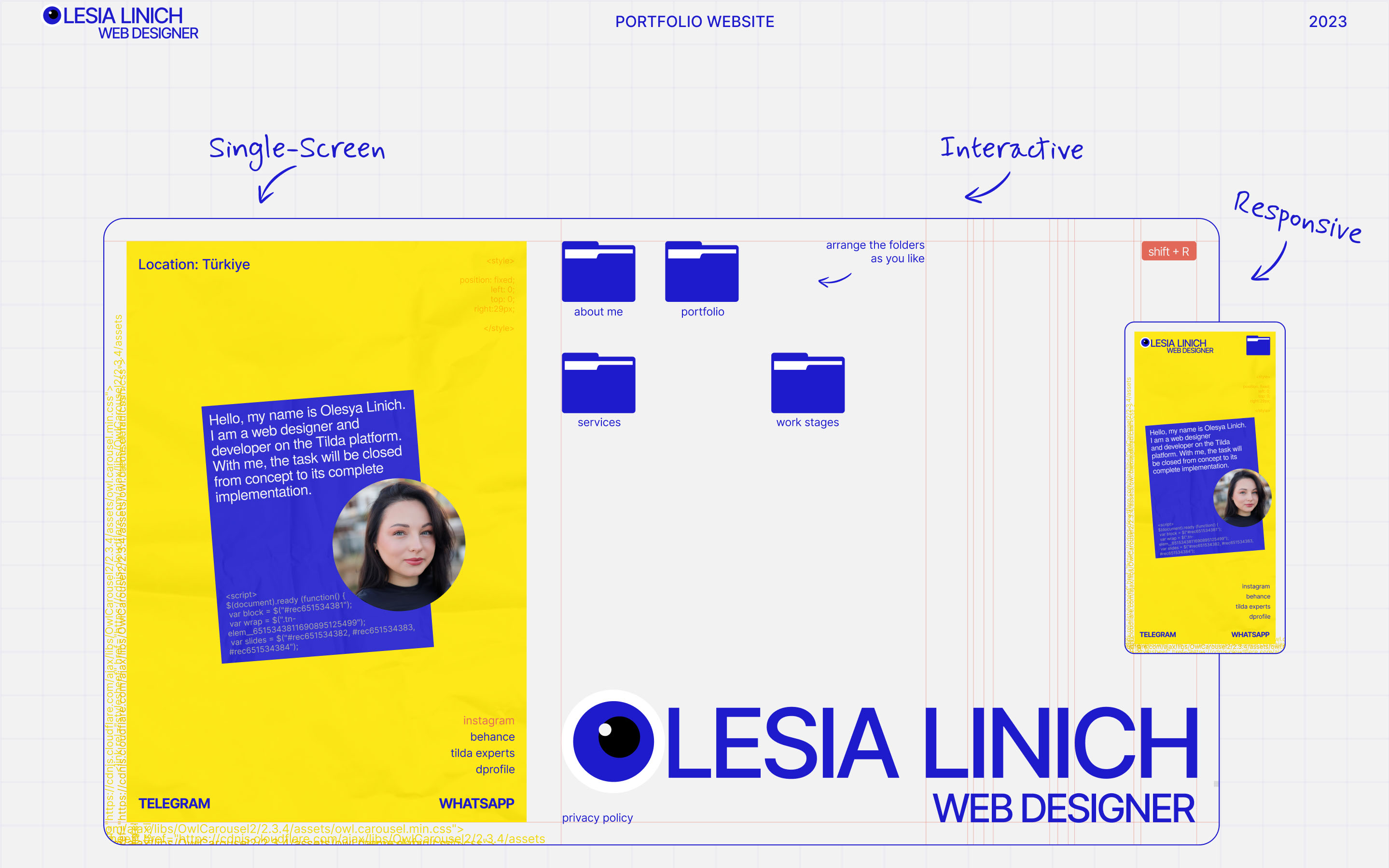 Portfolio by Olesia Linich — Изображение №1 — Интерфейсы, Анимация на Dprofile