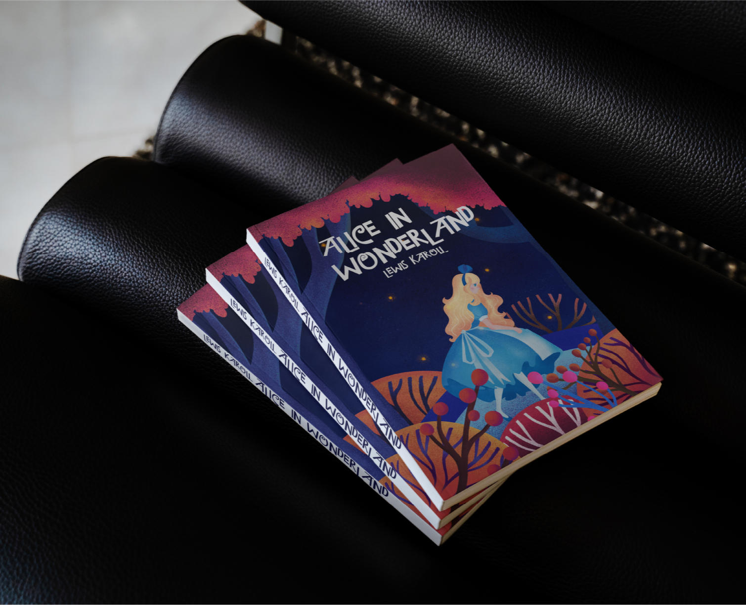 Обложка для книги "Алиса в стране — Иллюстрация, Графика на Dprofile