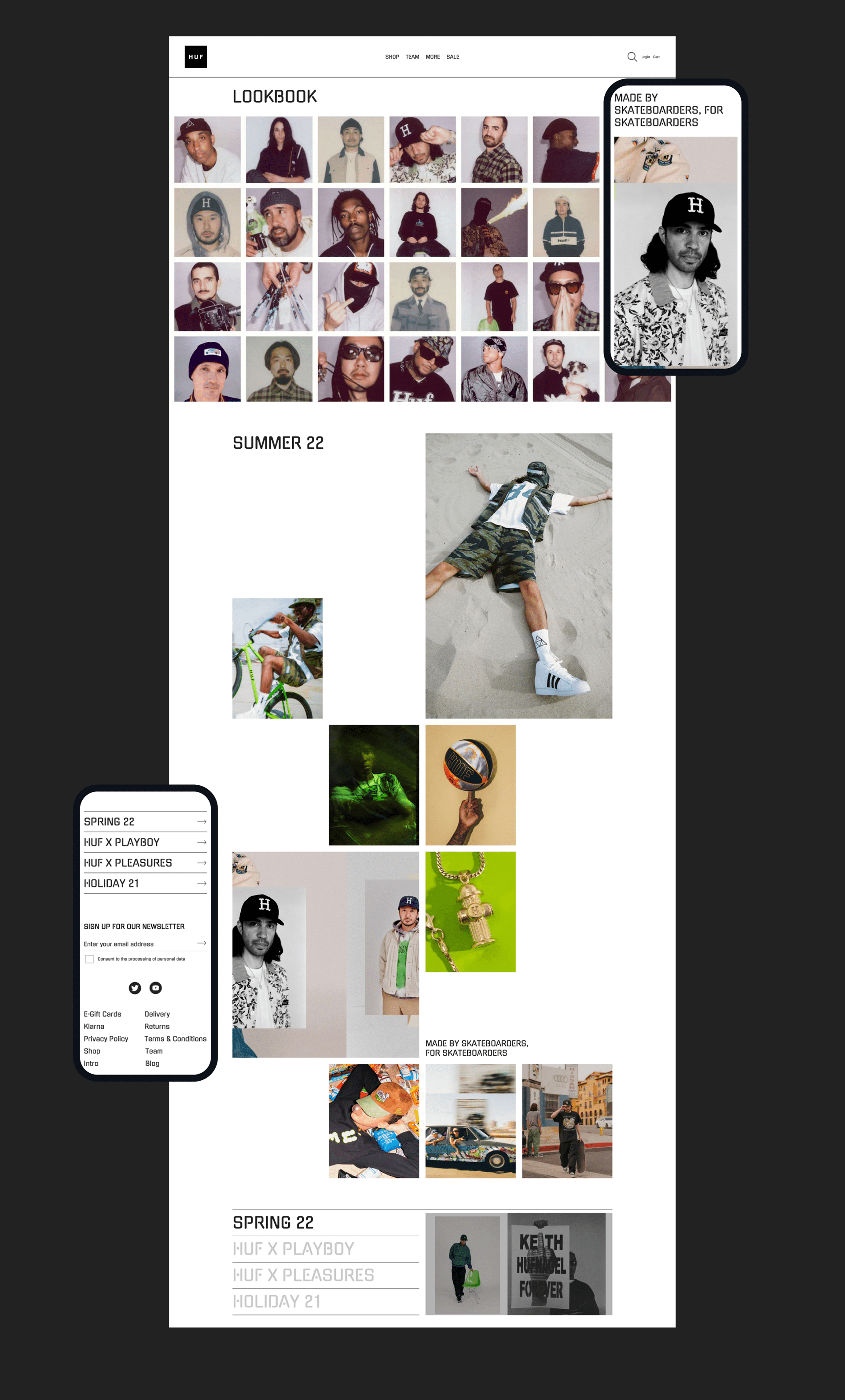 Redesign Concept: HUF Store — Изображение №10 — Интерфейсы, Брендинг на Dprofile