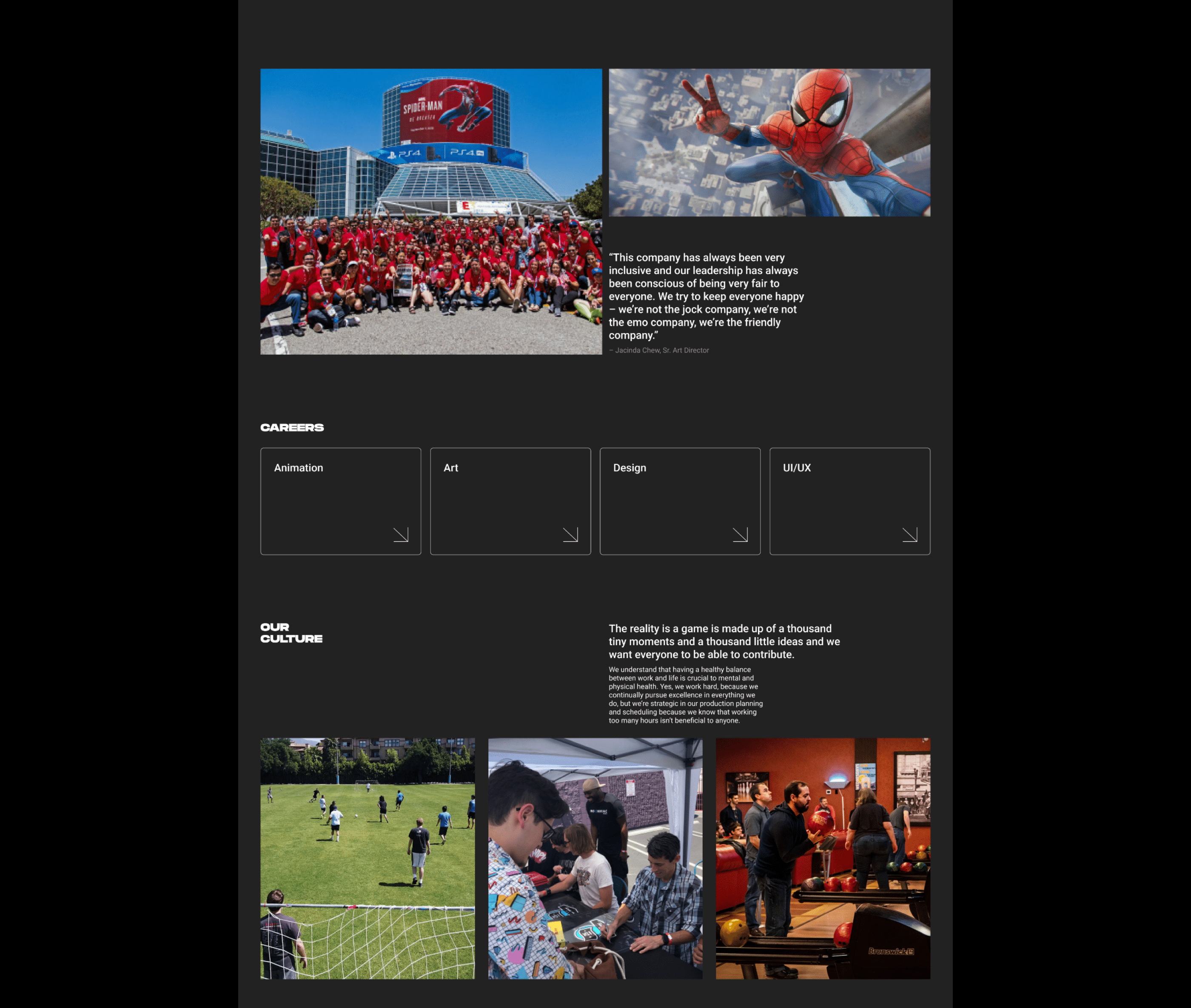 Redesign Concept: Insomniac Games Corporate website — Изображение №11 — Интерфейсы, Брендинг на Dprofile