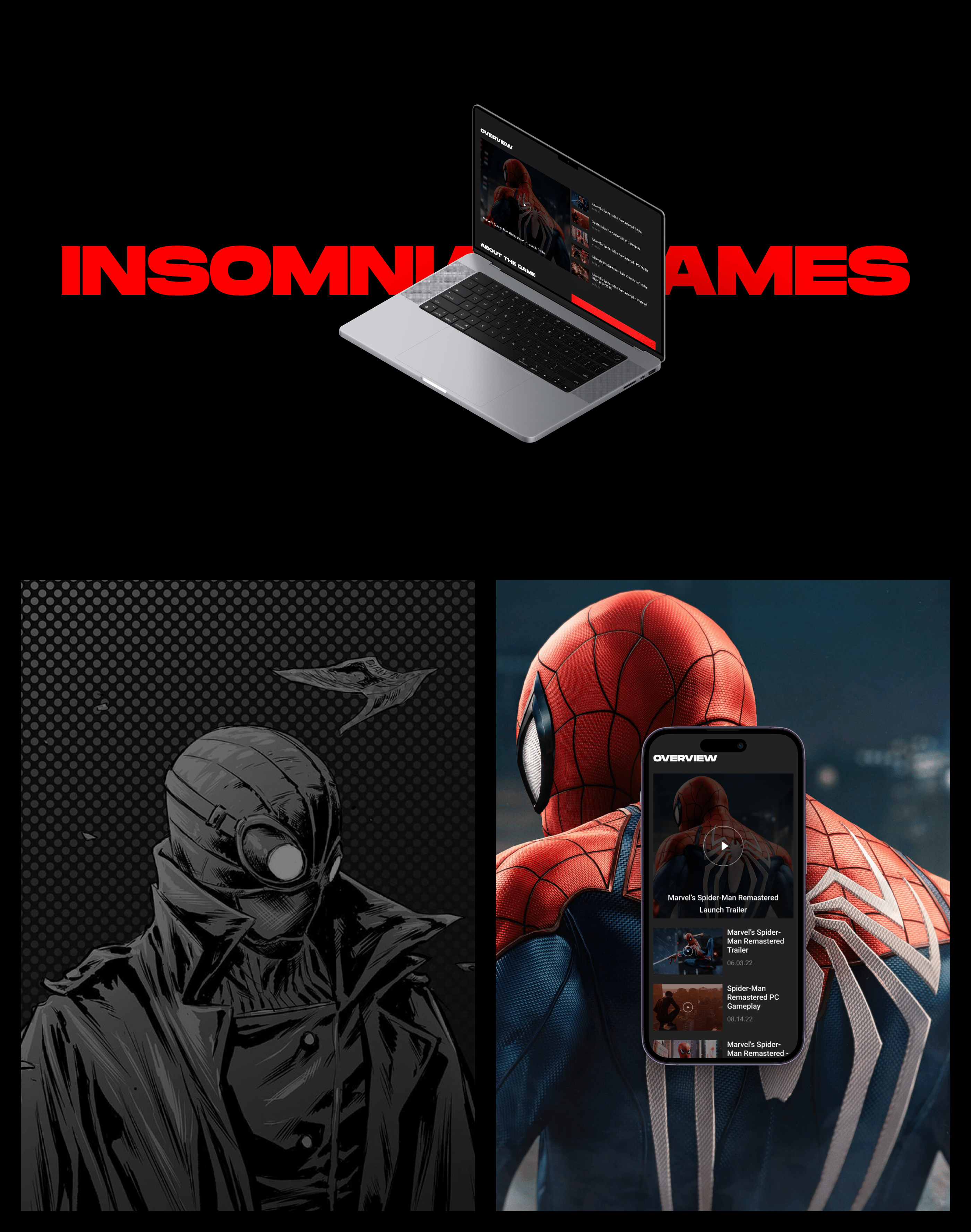 Redesign Concept: Insomniac Games Corporate website — Изображение №7 — Интерфейсы, Брендинг на Dprofile