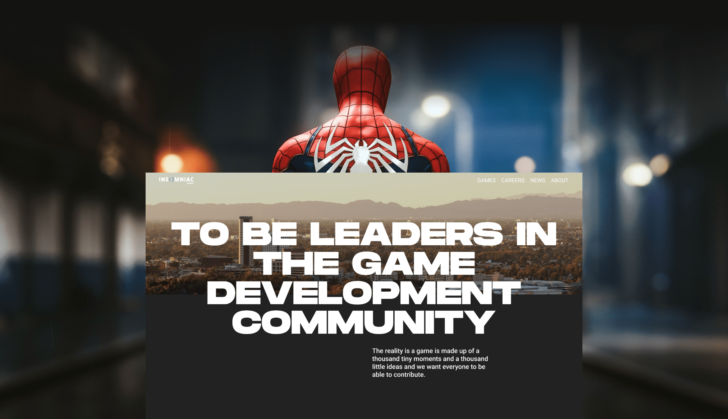 Redesign Concept: Insomniac Games Corporate website — Изображение №10 — Интерфейсы, Брендинг на Dprofile