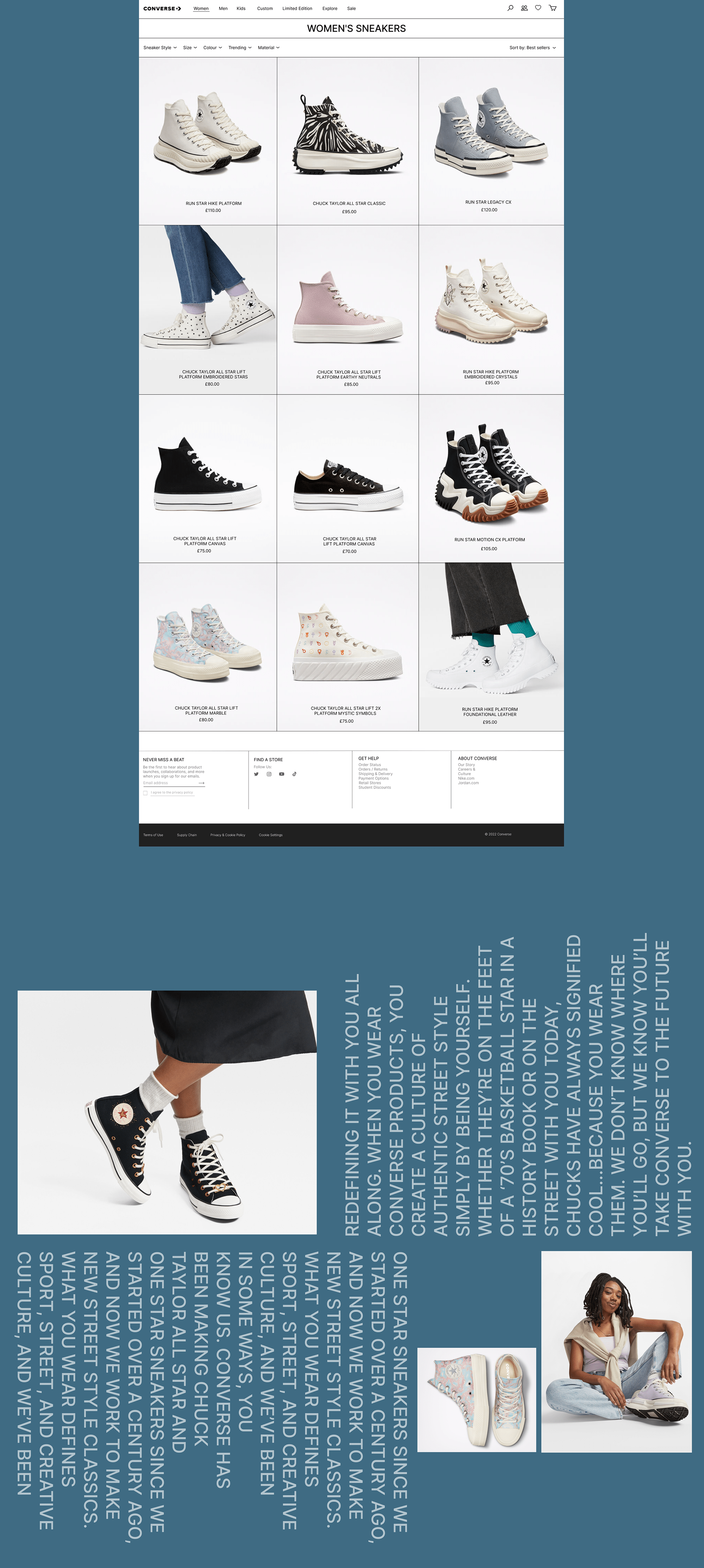 Редизайн CONVERSE — Изображение №5 — Интерфейсы на Dprofile