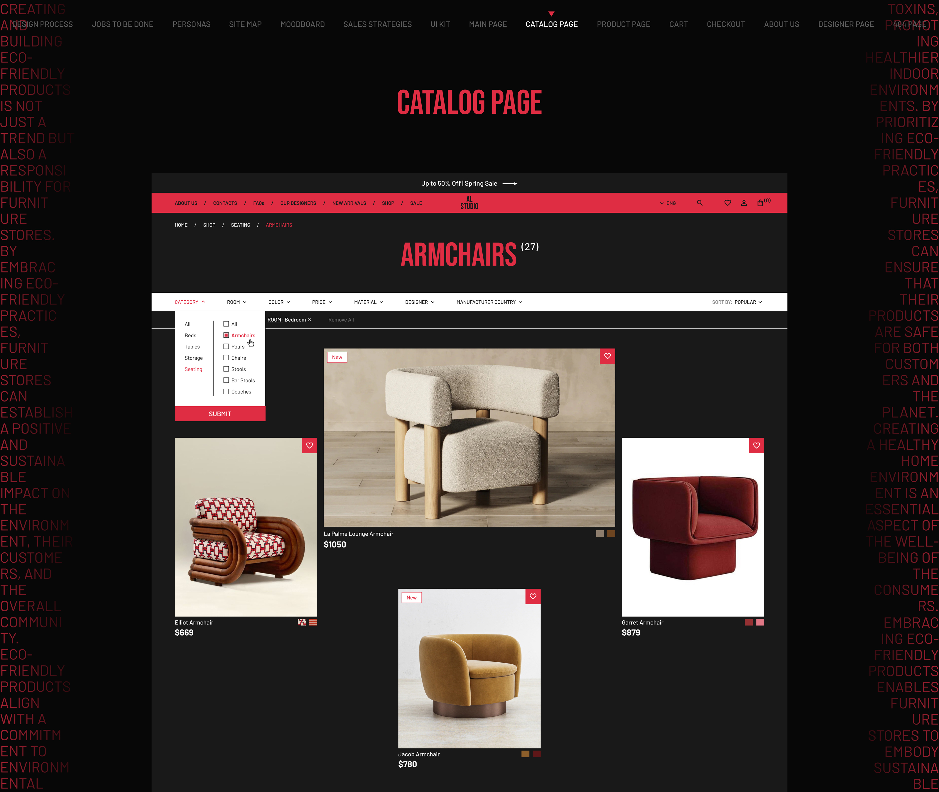 Интернет-магазин|Aesthetic Living Studio — Изображение №15 — Интерфейсы, Анимация на Dprofile