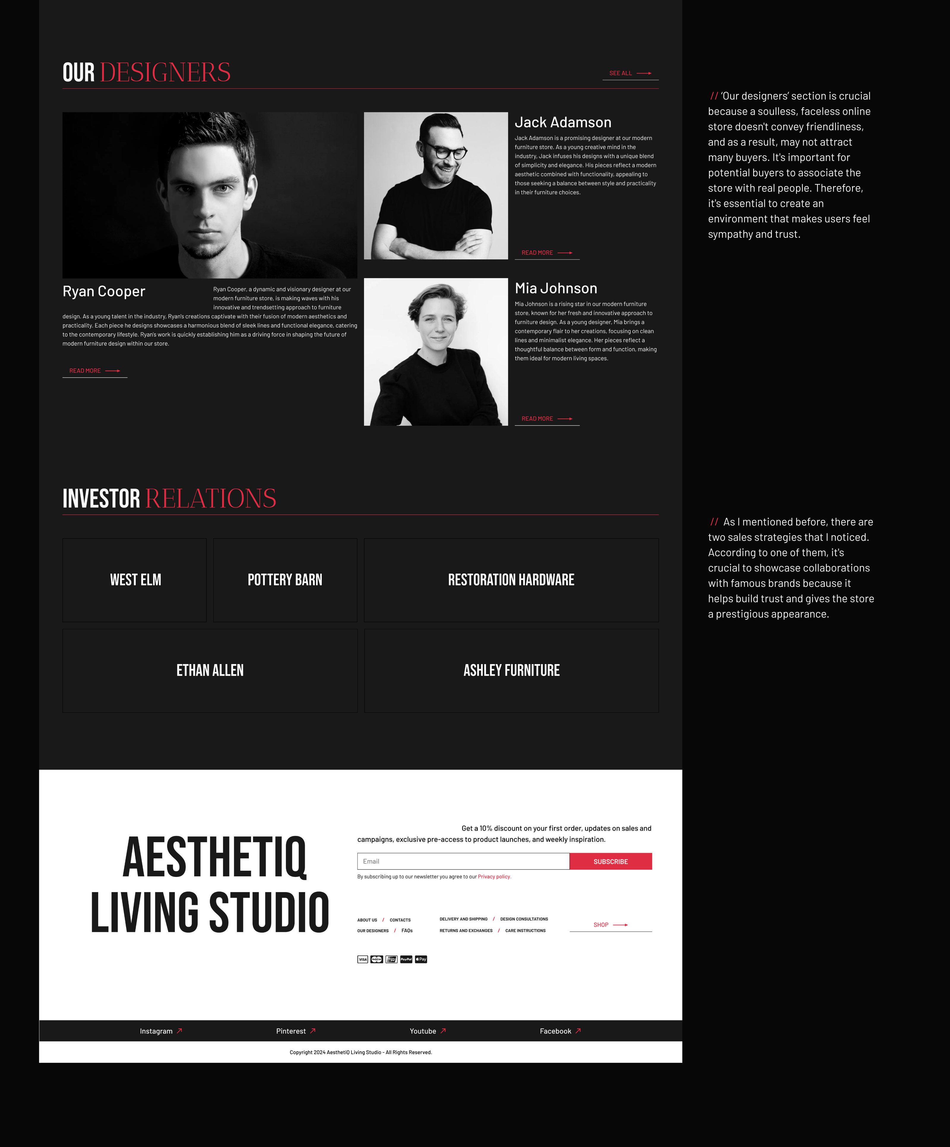 Интернет-магазин|Aesthetic Living Studio — Изображение №14 — Интерфейсы, Анимация на Dprofile