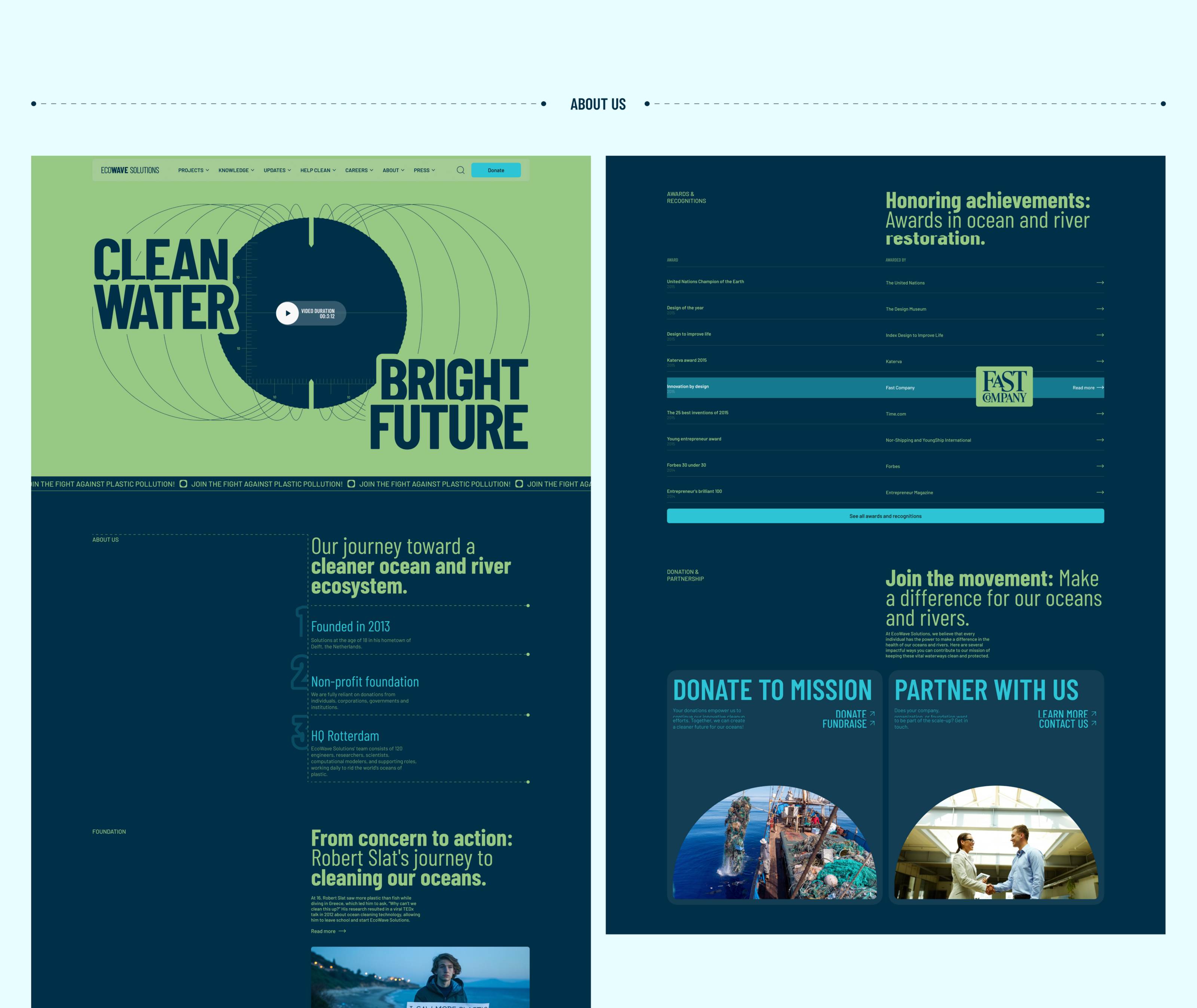 Corporate website | EcoWave Solutions — Изображение №20 — Интерфейсы, Графика на Dprofile