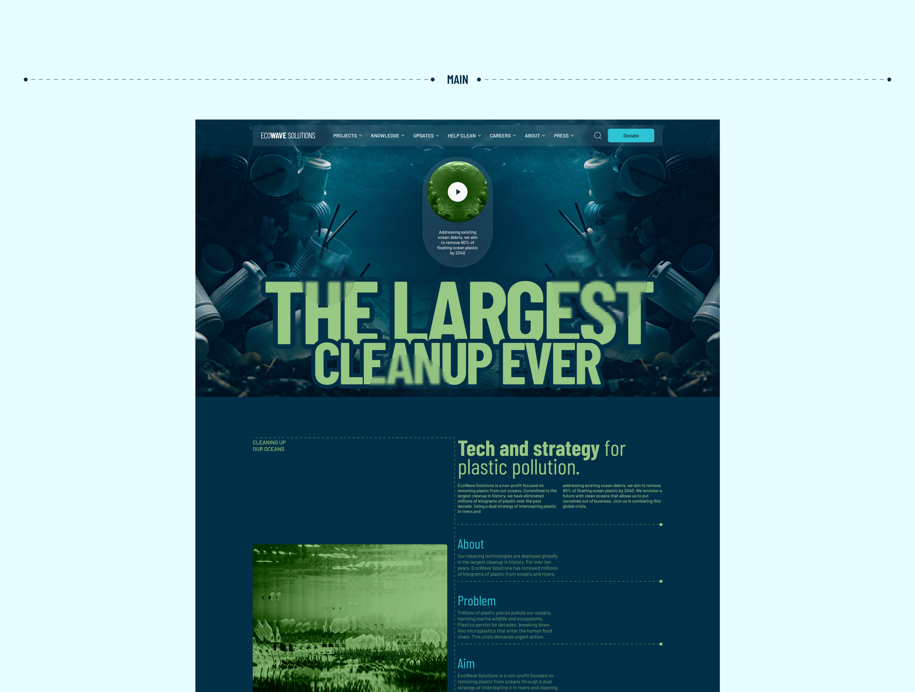 Corporate website | EcoWave Solutions — Изображение №3 — Интерфейсы, Графика на Dprofile