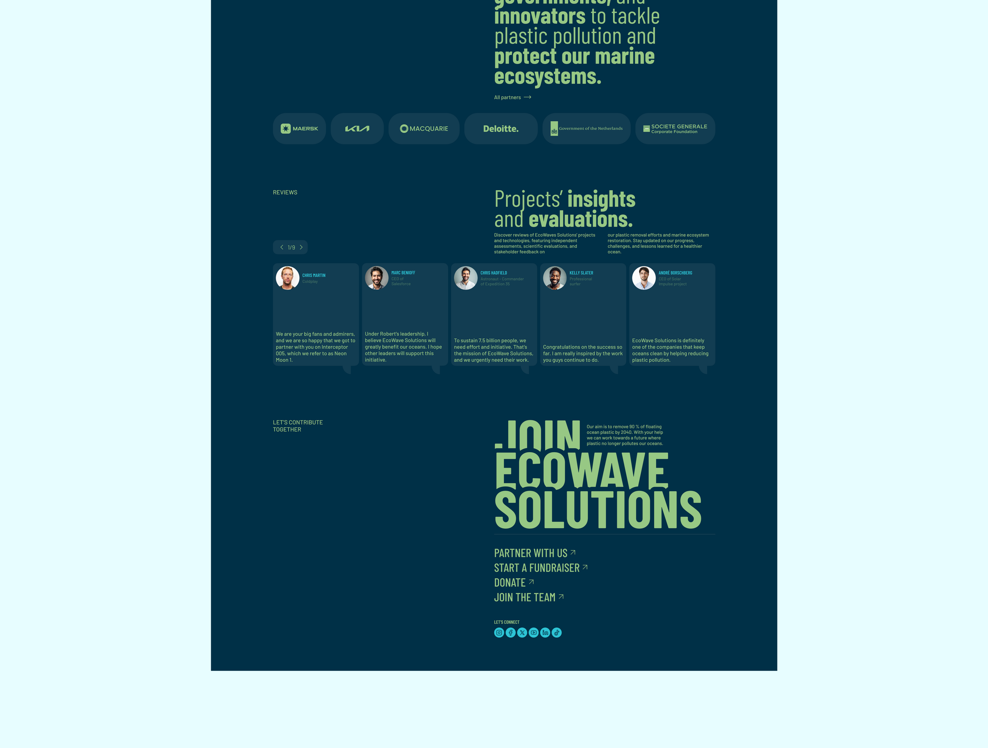 Corporate website | EcoWave Solutions — Изображение №5 — Интерфейсы, Графика на Dprofile