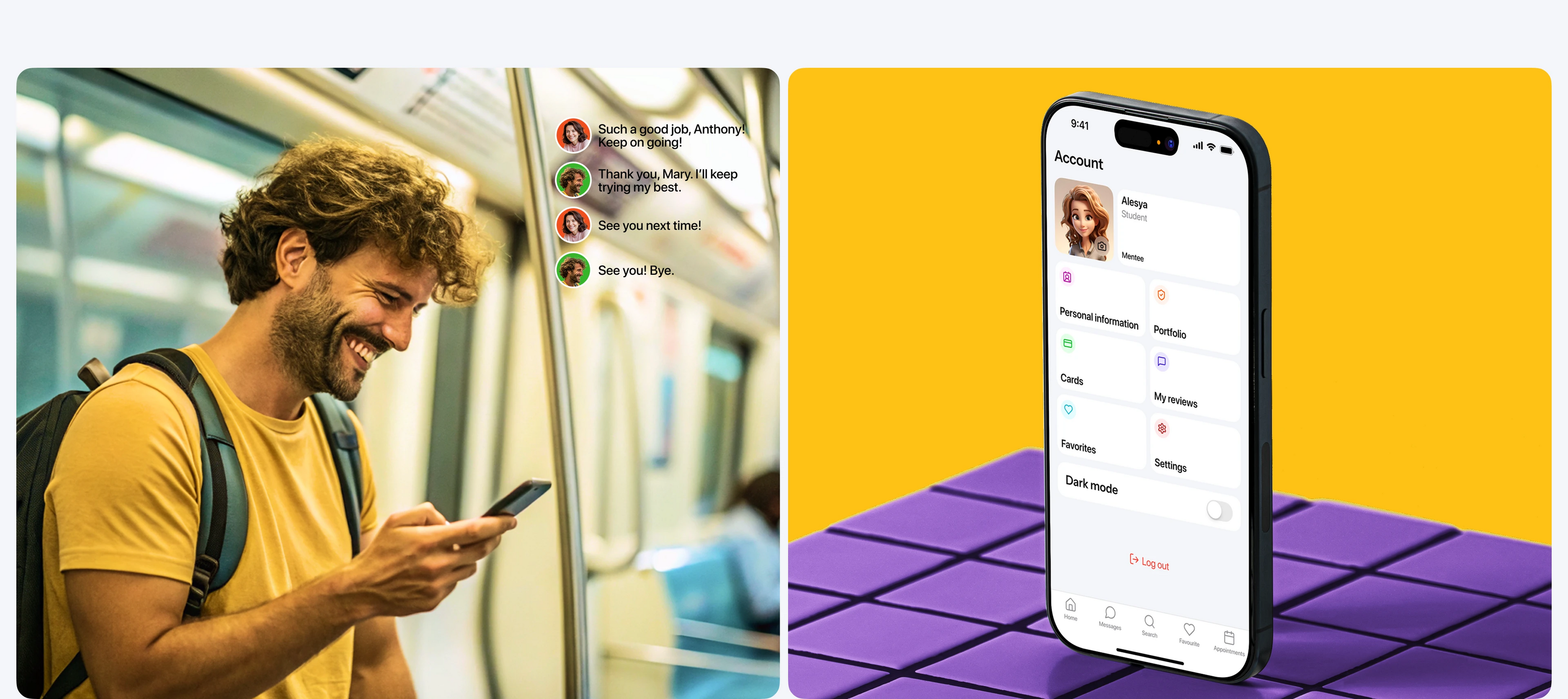 DesignSpace | Mobile app | Search for a mentor — Изображение №11 — Интерфейсы на Dprofile