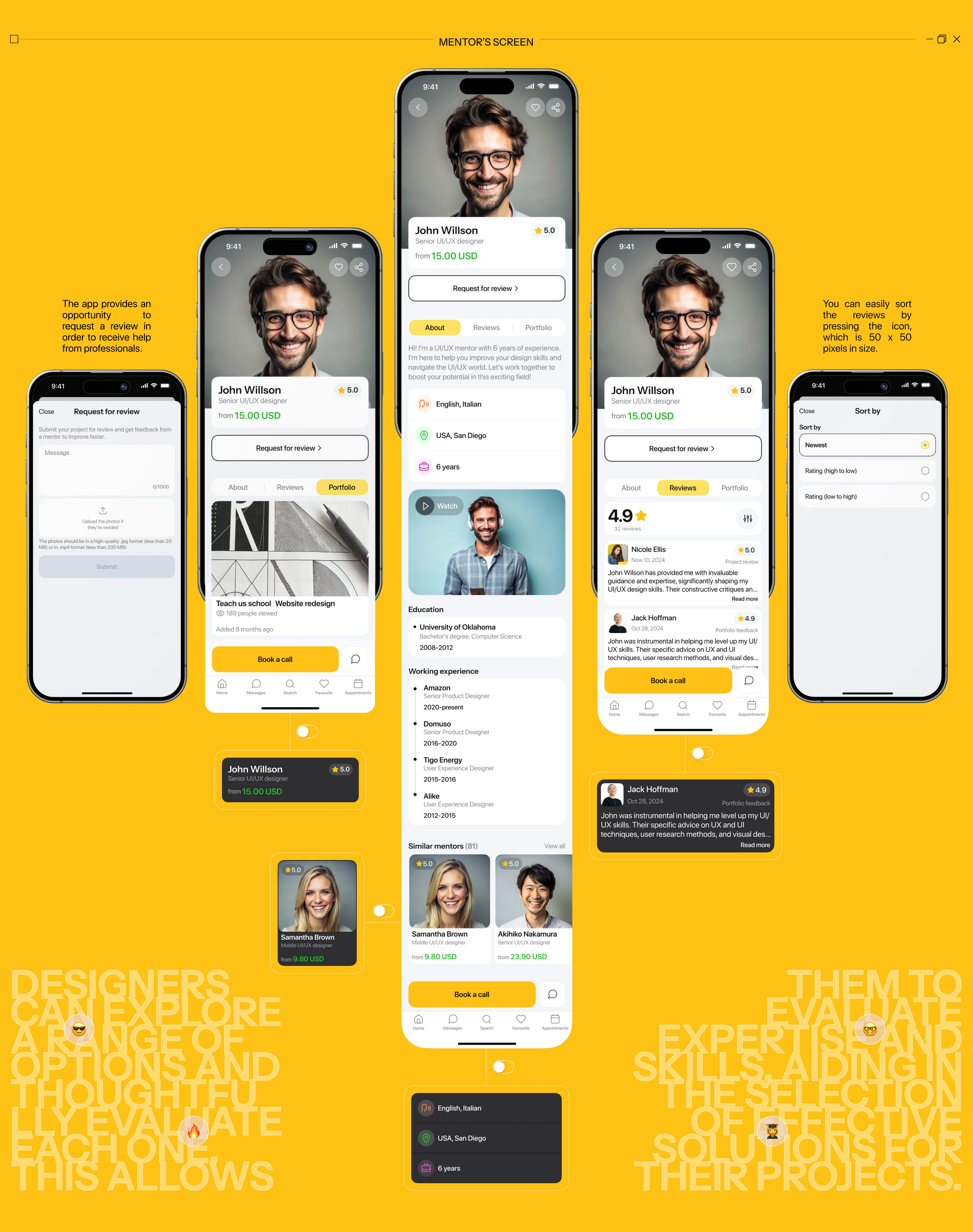 DesignSpace | Mobile app | Search for a mentor — Изображение №13 — Интерфейсы на Dprofile