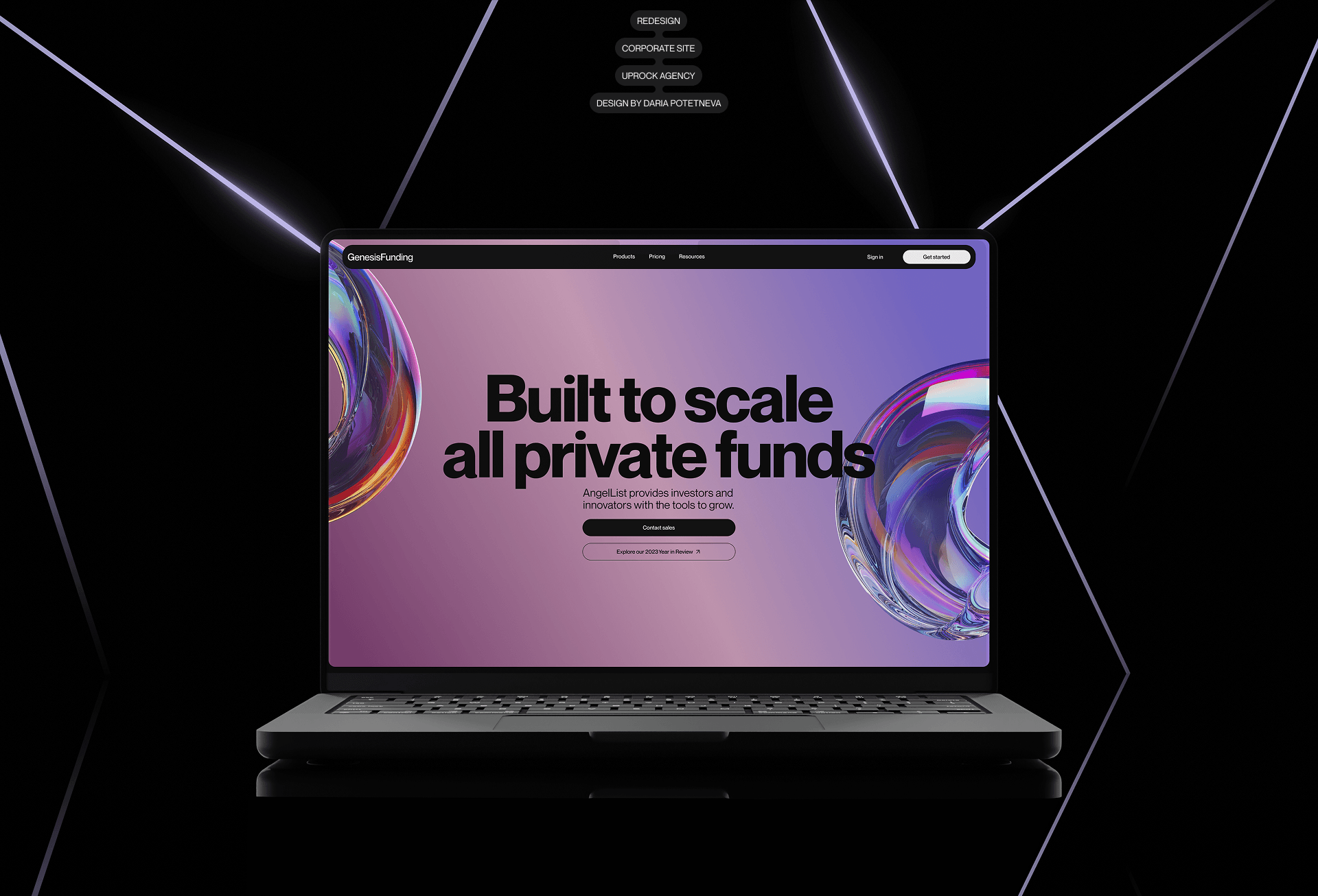 Genesis Funding | Corporate Website UX/UI — Изображение №1 — Интерфейсы на Dprofile