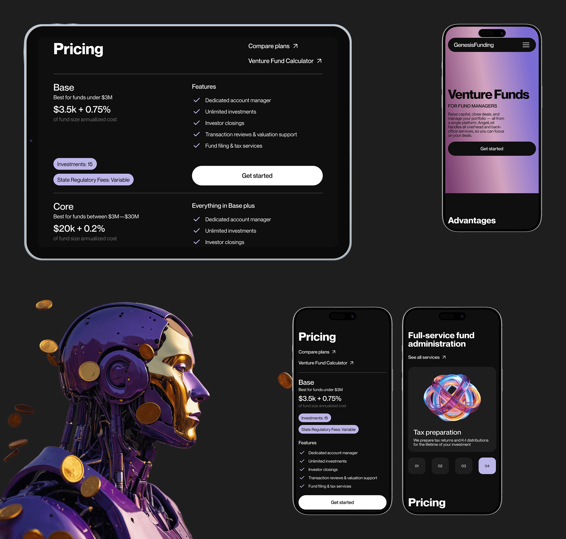 Genesis Funding | Corporate Website UX/UI — Изображение №9 — Интерфейсы на Dprofile