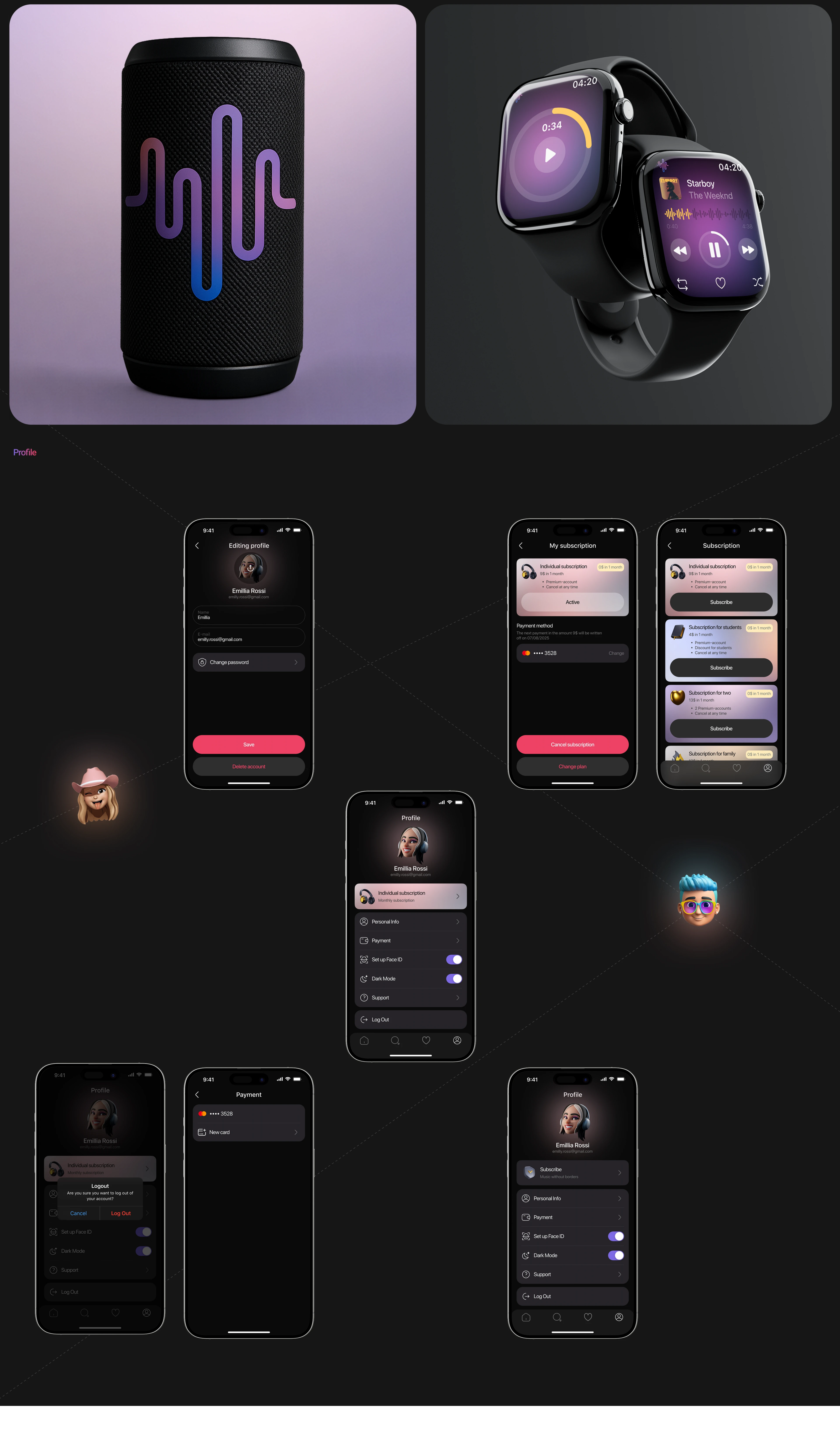 MeloFlow | Music Mobile App — Изображение №14 — Интерфейсы на Dprofile