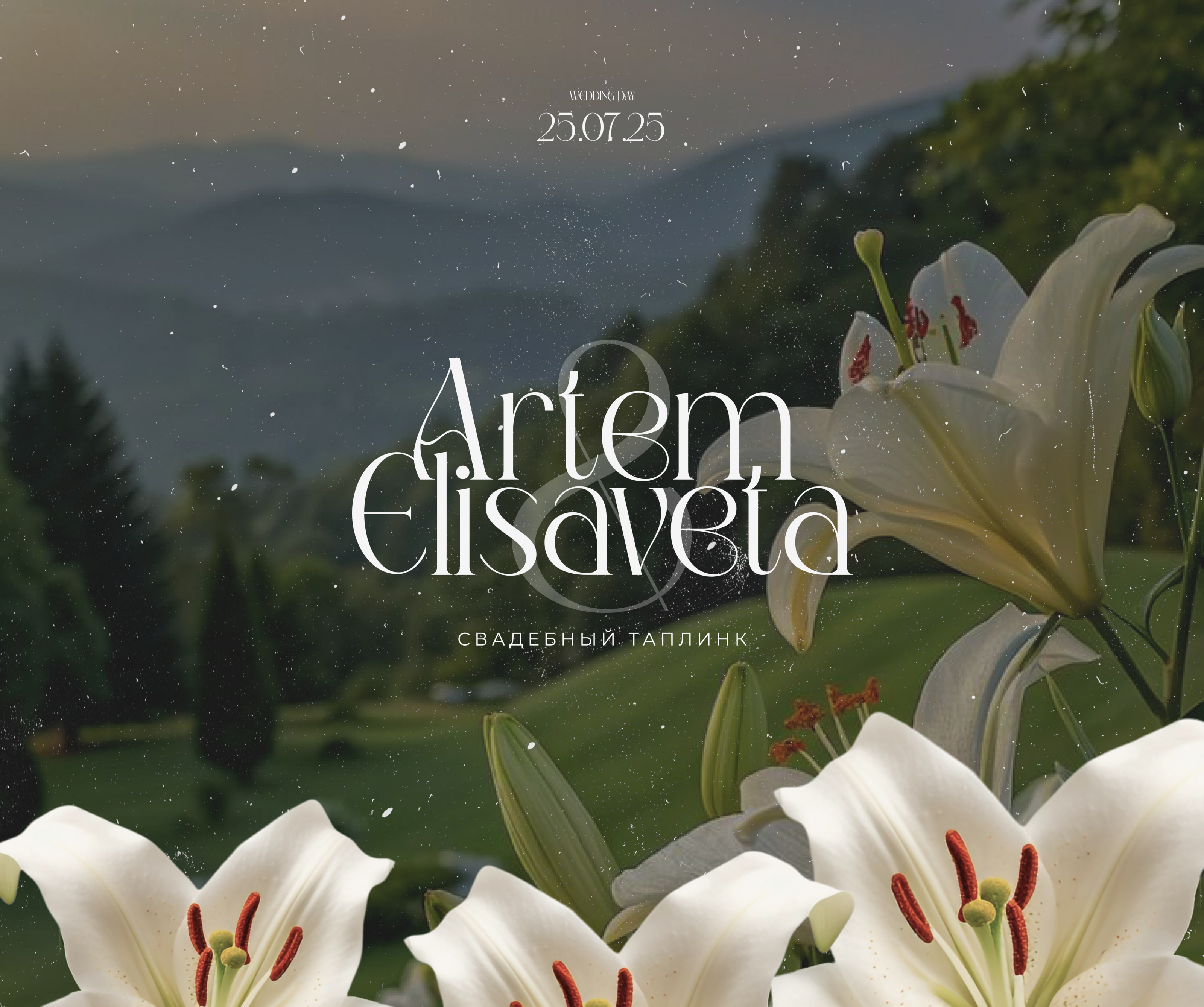 Свадебный таплинк | Свадебное пригласительное — Изображение №1 — Интерфейсы на Dprofile